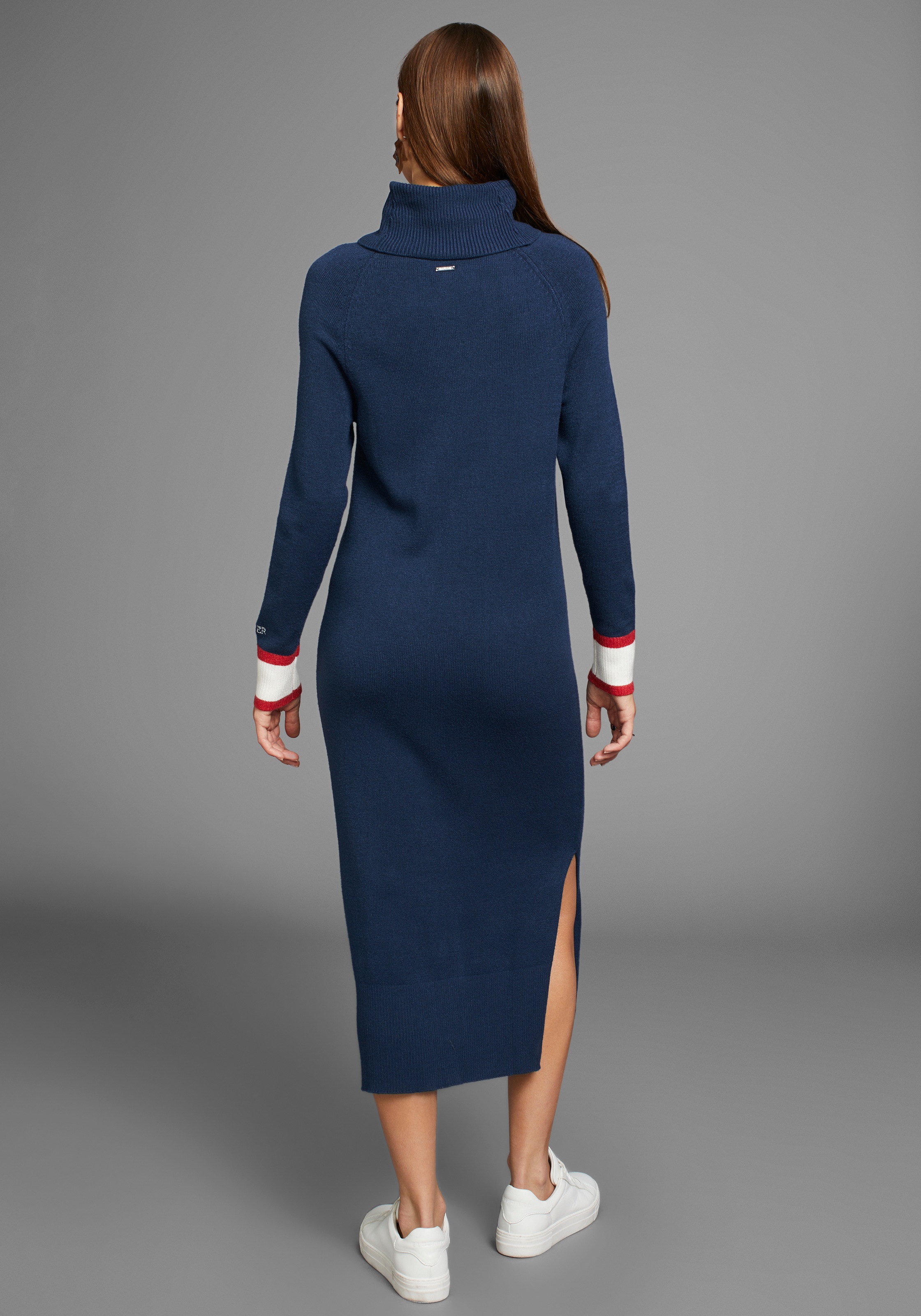 HECHTER PARIS Strickkleid Ohne Tasche mit Kontraststreifen günstig online kaufen