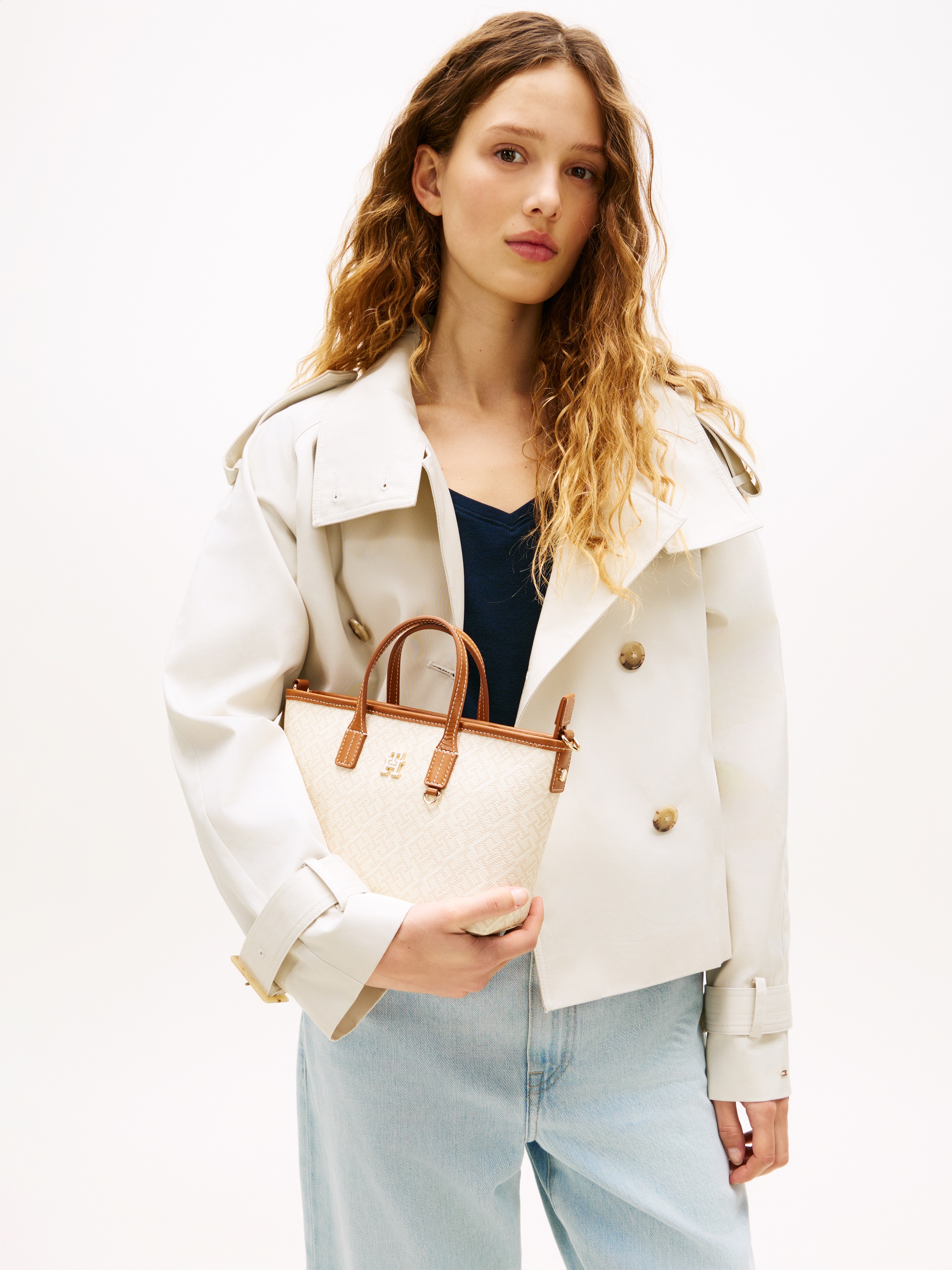 Tommy Hilfiger Tragetasche "TH MONOPLAY MINI TOTE LE" Damen Handtasche, Umh günstig online kaufen