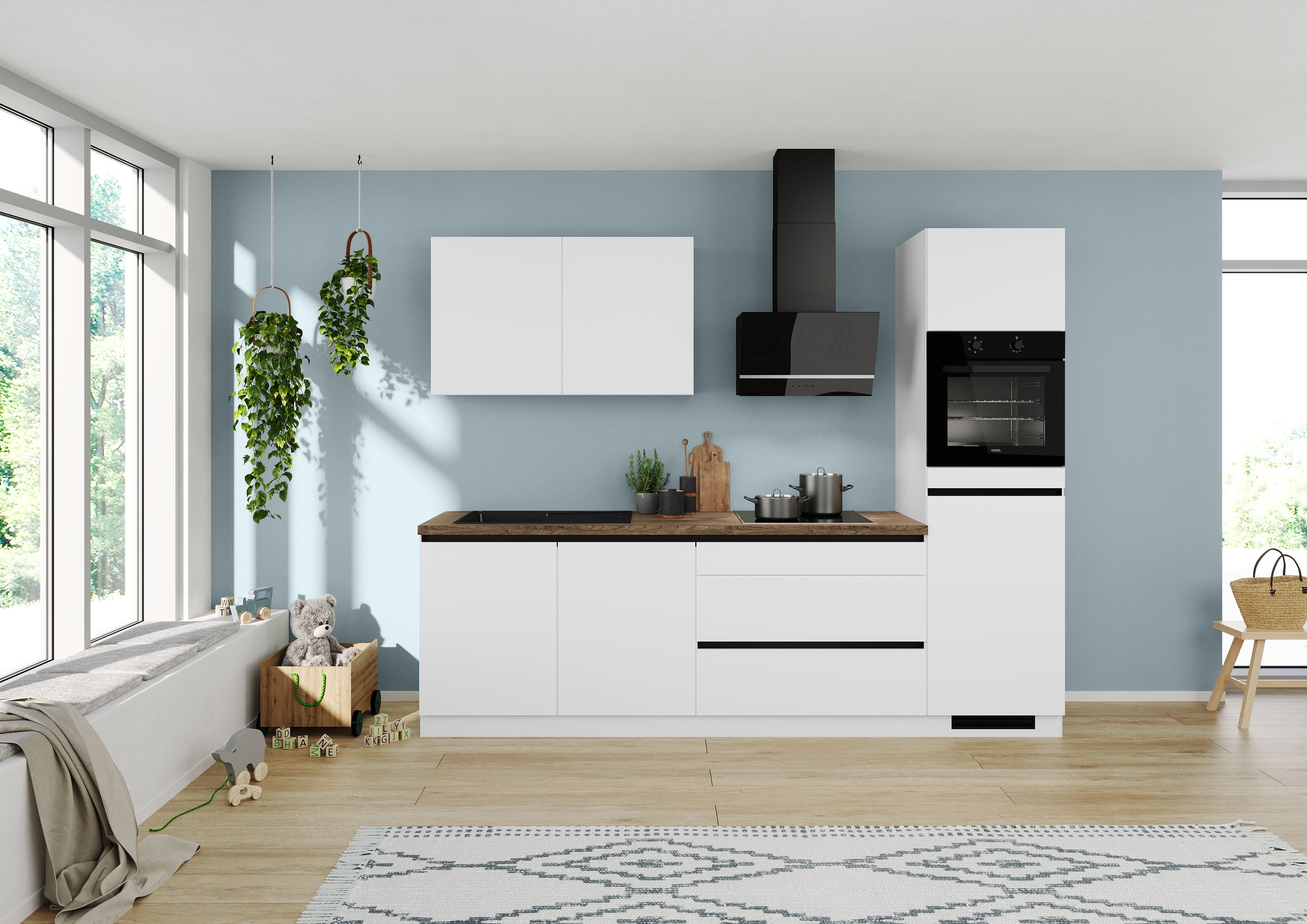 IMPULS KÜCHEN Küchenzeile ""Dublin", Anti Fingerprint Oberfläche, Schubkäst günstig online kaufen