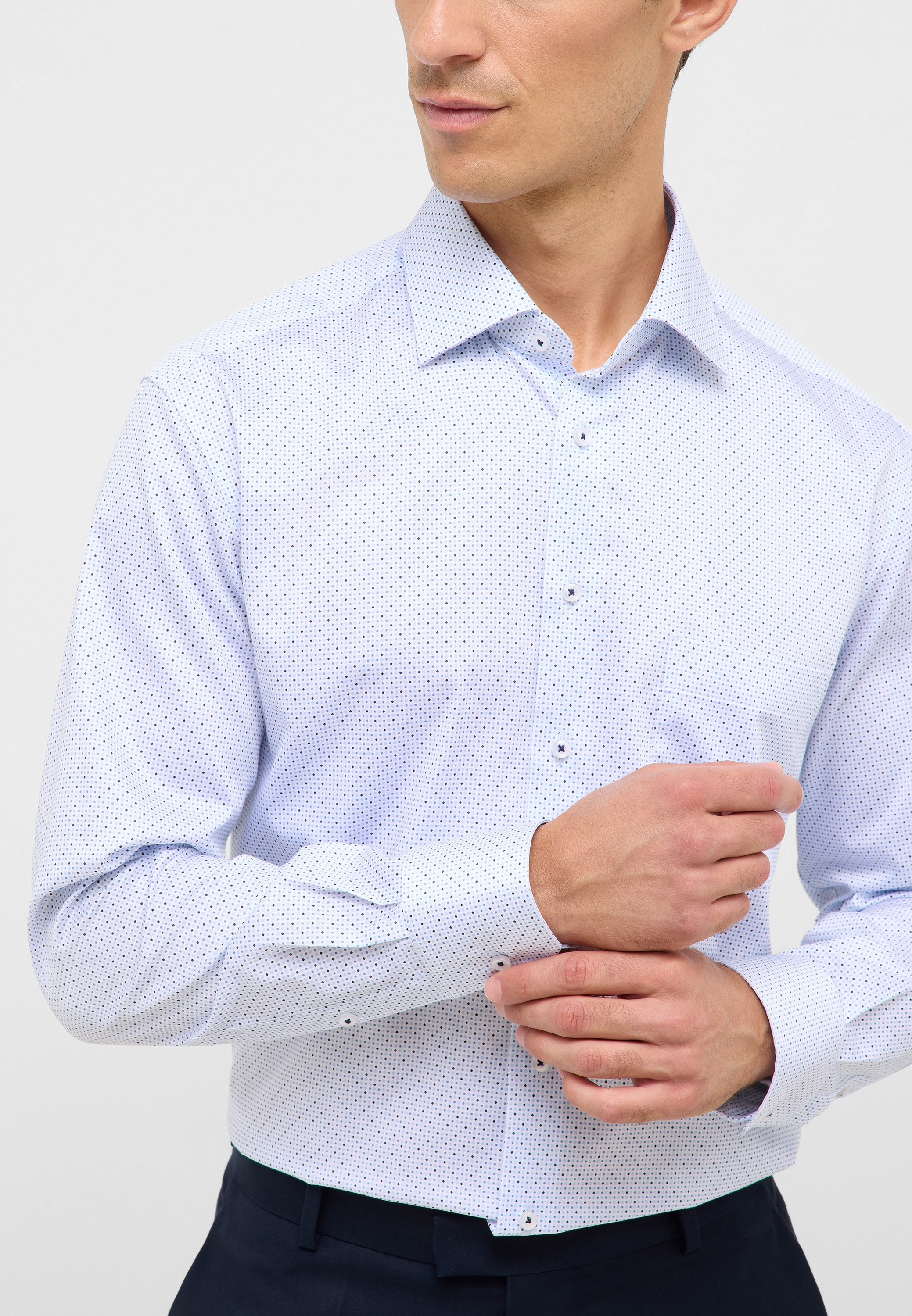 Eterna Langarmhemd »MODERN FIT« NON IRON (bügelfrei)