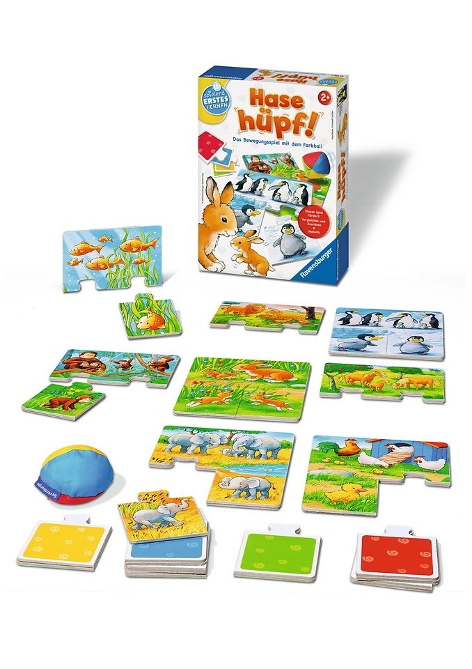 Ravensburger Spiel »Hase hüpf!«, (9 tlg.), Made in Europe, FSC® - schützt Wald - weltweit