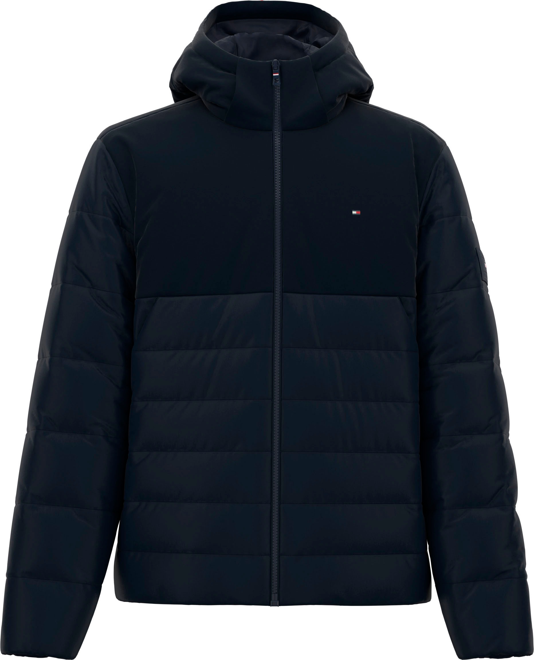 Tommy Hilfiger Steppjacke "CL MIXED MEDIA HOODED JACKET", mit Kapuze günstig online kaufen