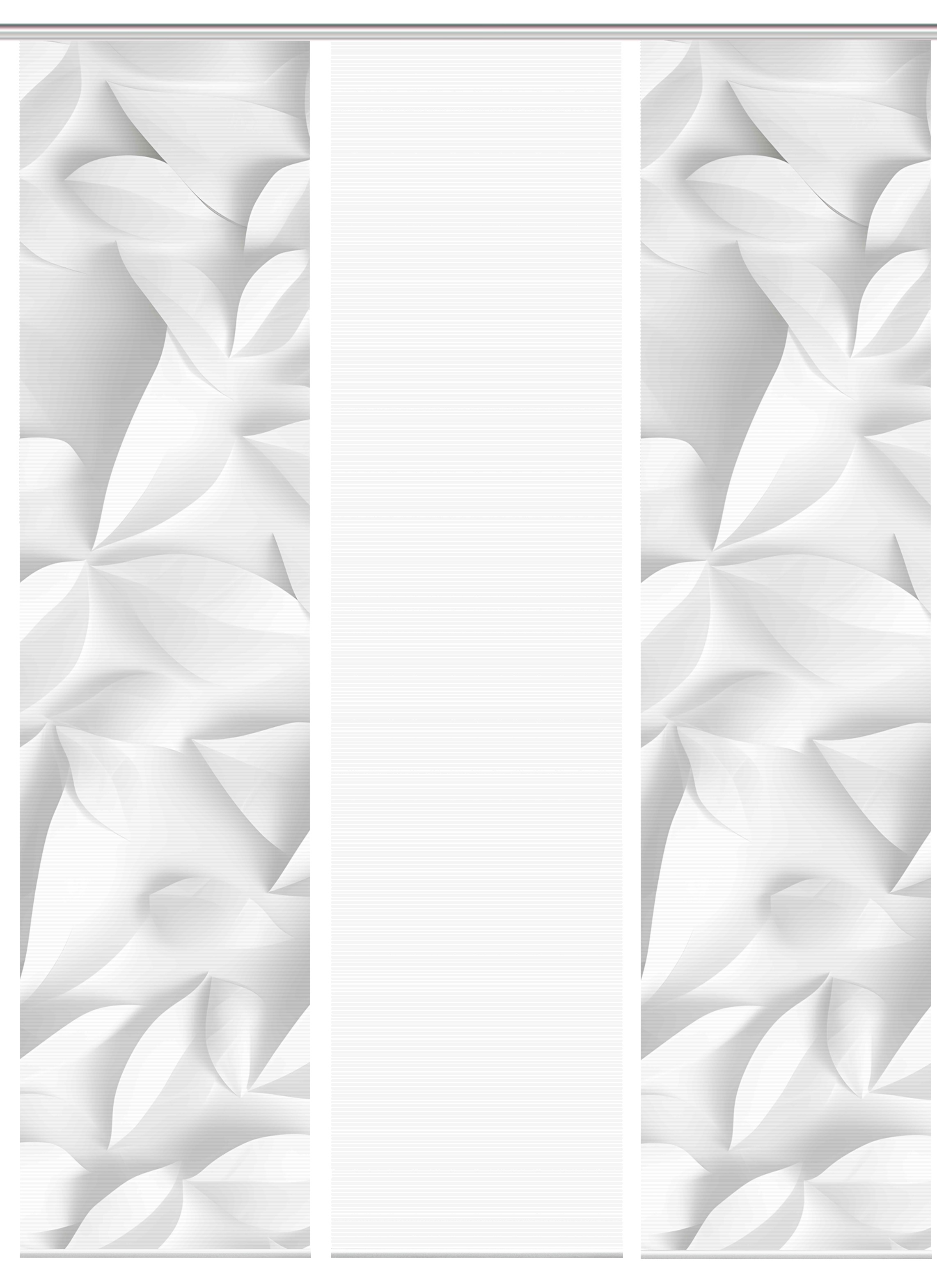 Thumbnail - Vision Schiebegardine "FLYNN" Paneelwagen 3 Stk. tlg. SET,SCHIEBEVORHANG,BAMBUS,DIGITALDRUCK