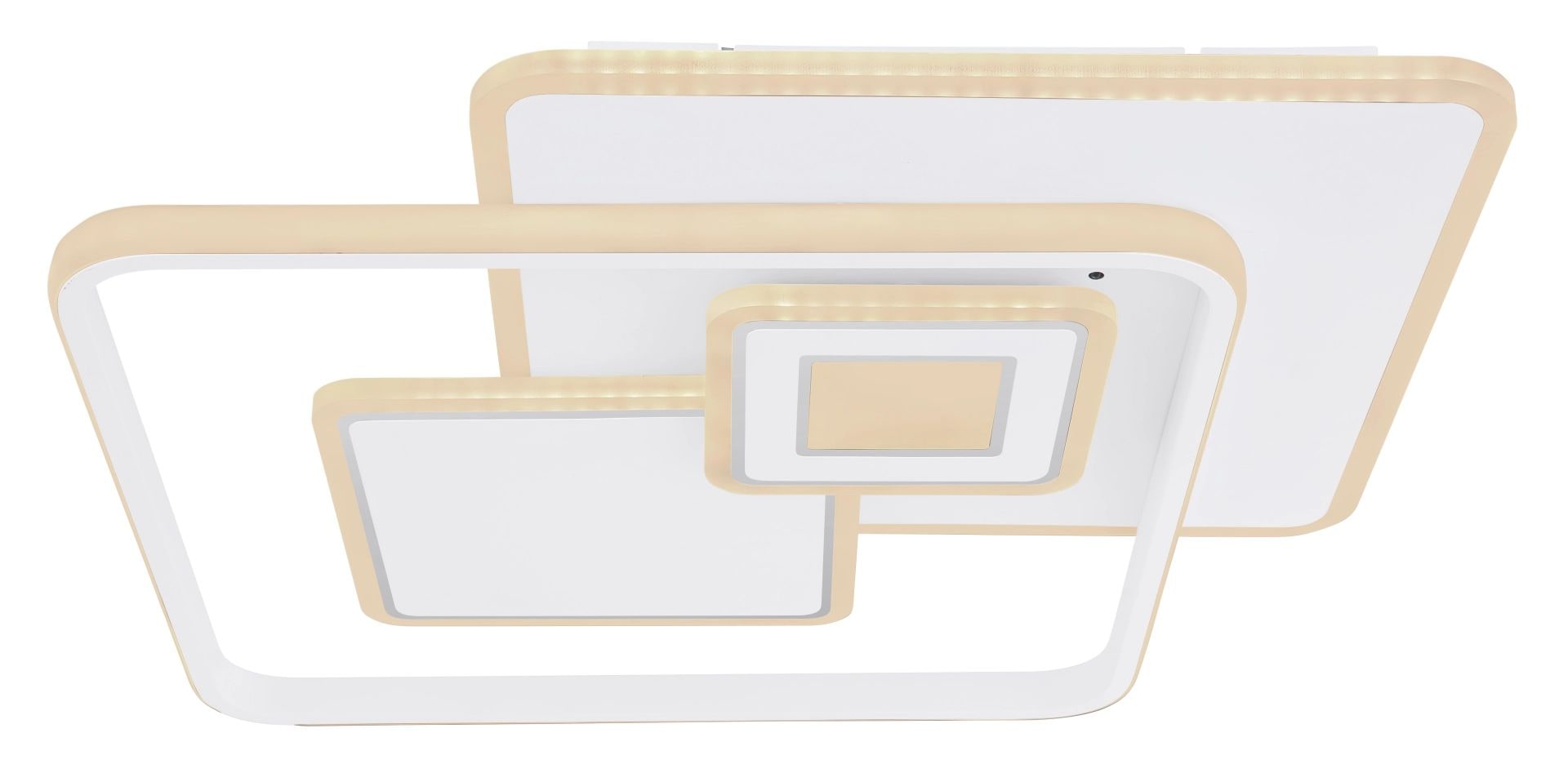 GLOBO LIGHTING LED Deckenleuchte »RODERICK«, Leuchtmittel LED-Modul | LED fest integriert, Deckenlampe, Designleuchte, Wohnzimmer, Schlafzimmer, quadratisch
