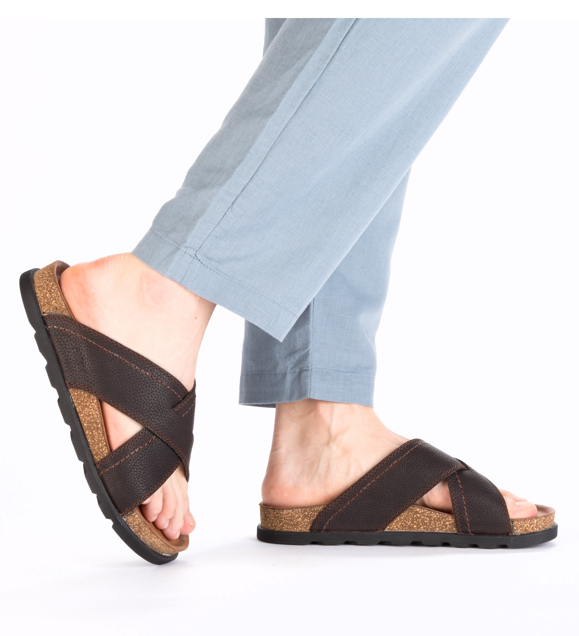 Rieker Pantolette, Sommerschuh, Strandschuh, Hausschuh mit Fußbett