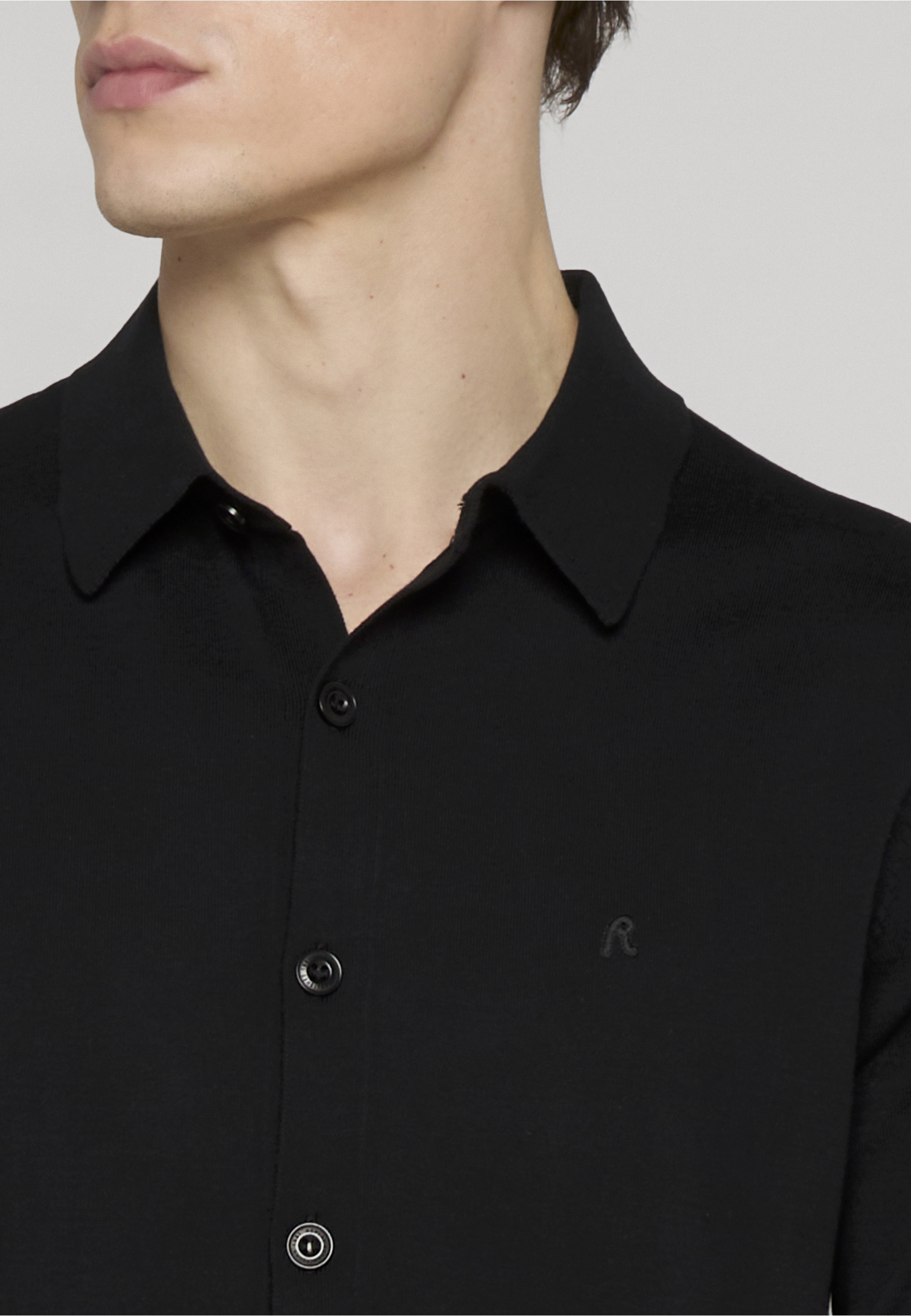 Replay Rundhalspullover »Replay UK5158 knitwear polo« 1