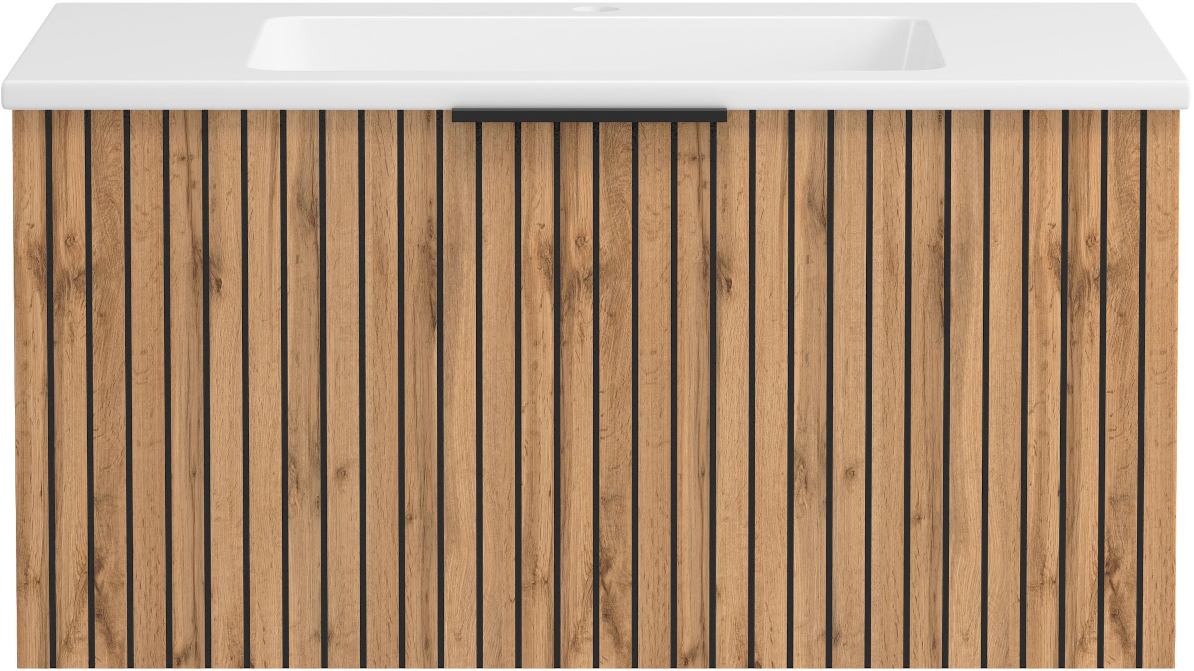 welltime Badmöbel-Set »Welltime, Carlton Waschtisch-Set, 80 oder 120 cm, gestreift« 2 Stk. tlg.