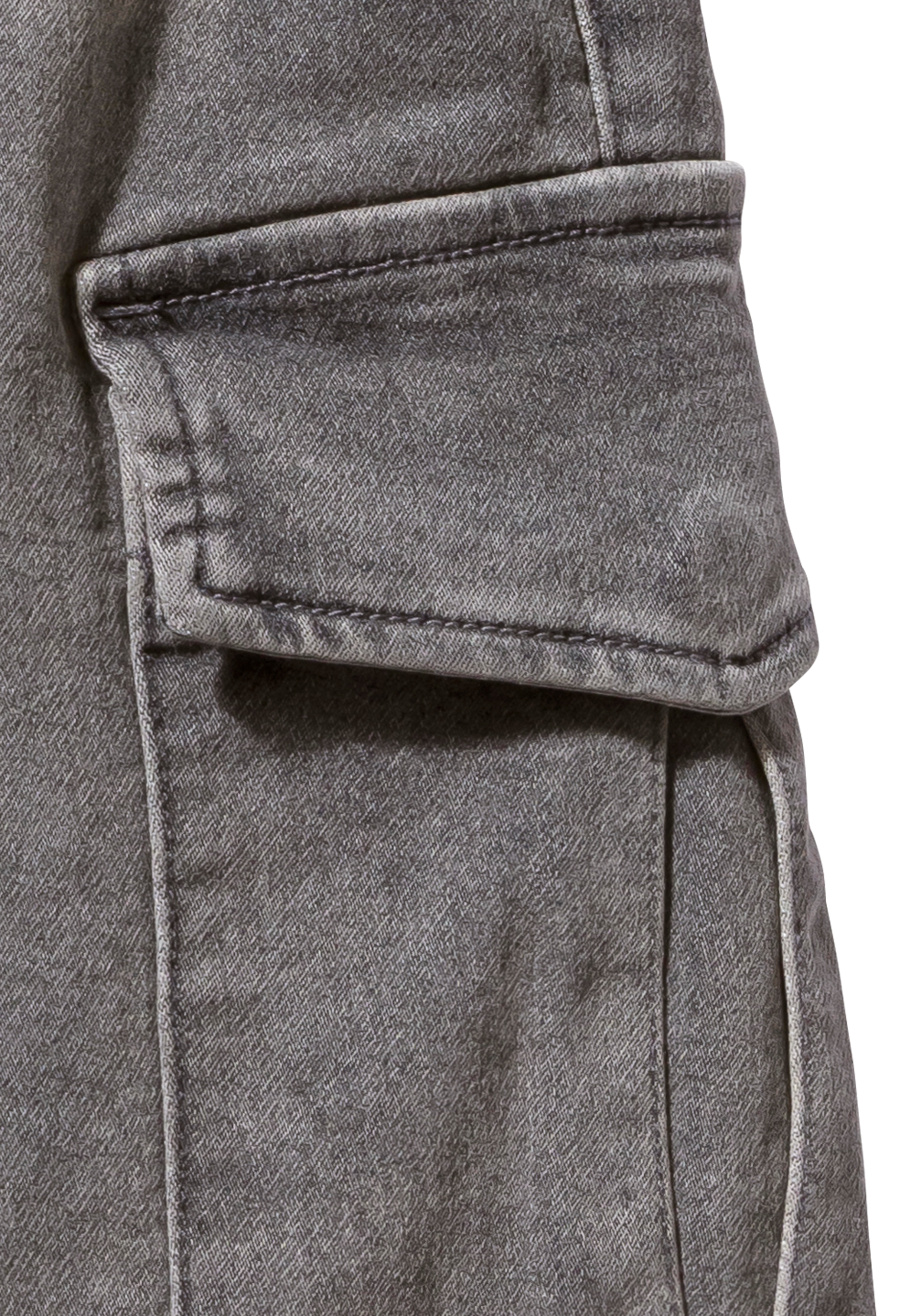 Thumbnail - John Devin Shorts "Bermuda, kurze Jogger Pants" mit Cargotaschen, knielang, elastische Schlupf-Bermuda