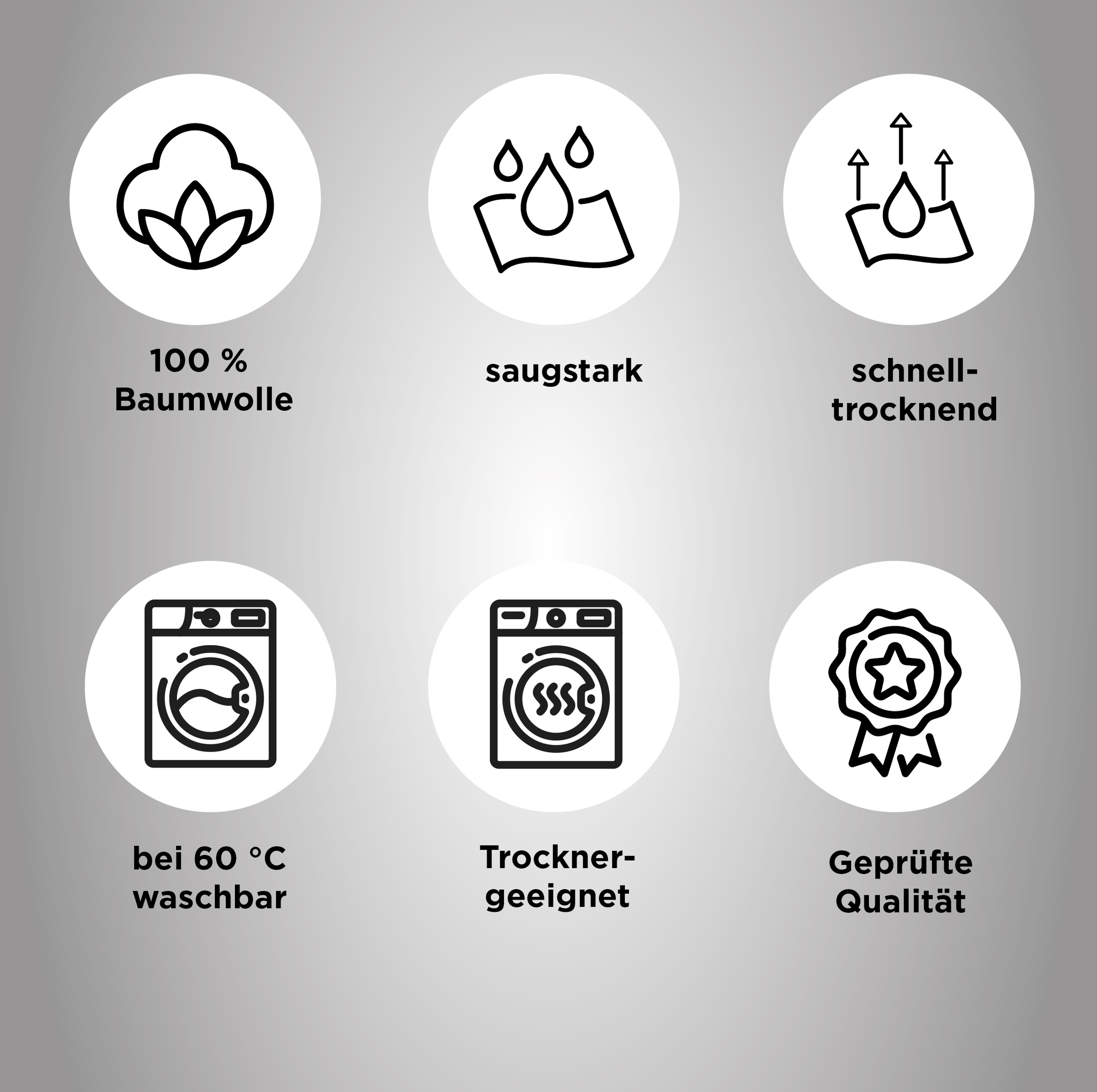 Thumbnail - Dyckhoff Geschirrtuch "Heimat, mit 3 verschiedenen Motiven, Heimatliebe", (Set, 6 tlg.), aus 100% Baumwolle, Maße je Tuc...