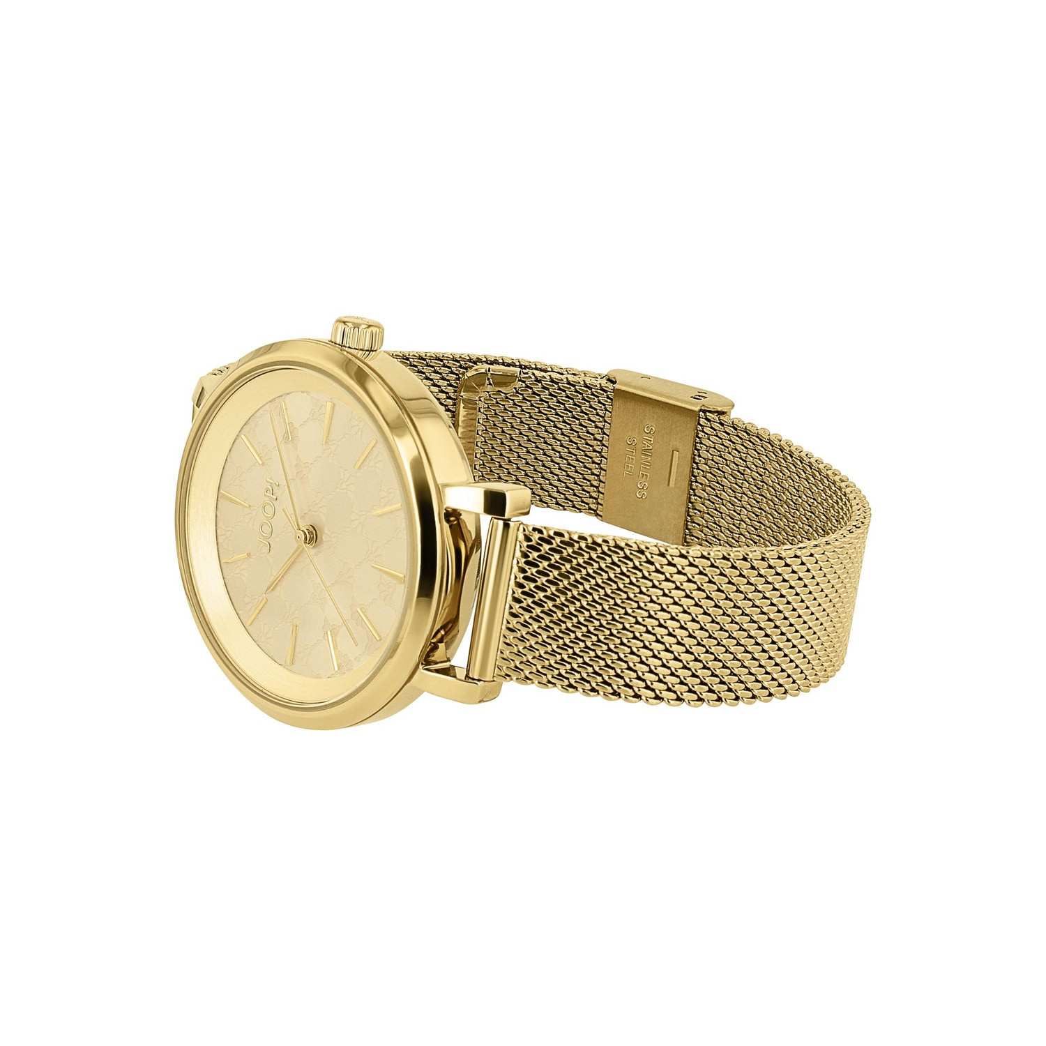 JOOP! Quarzuhr, Armbanduhr, Damenuhr, Edelstahlarmband, analog