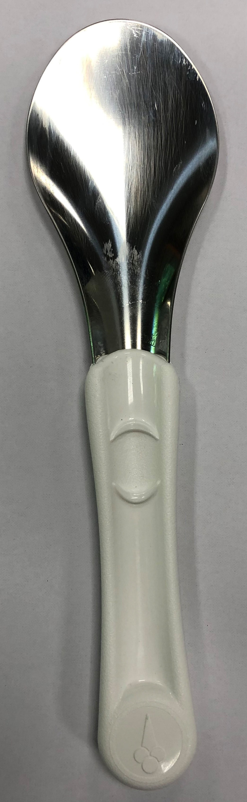 PINTINOX Eislöffel "Pinti Gelateria Professional", 4 Stk., weiß, Esslöffel, aus Edelstahl mit Kunststoffgriff, für Eis, Desserts, Joghurt