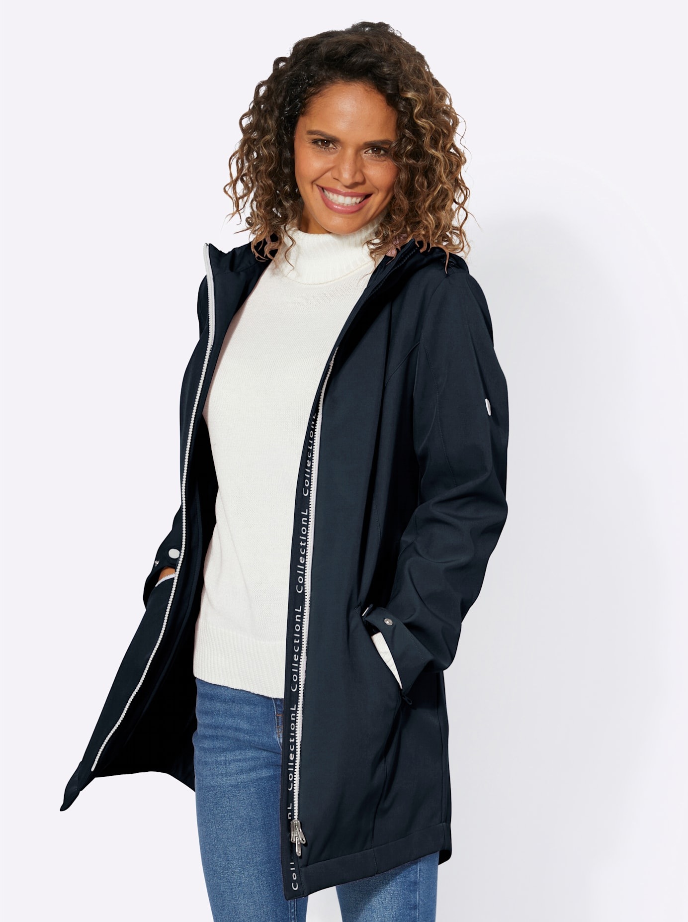 Casual Looks Softshelljacke, Kapuze mit | BAUR bestellen