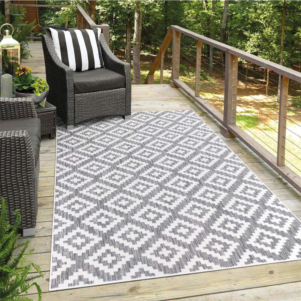 BAUR City quadratischer in | Wetterfest, »Outdoor«, erhältlich Form Teppich Carpet Flachgewebe, auch bestellen rechteckig,