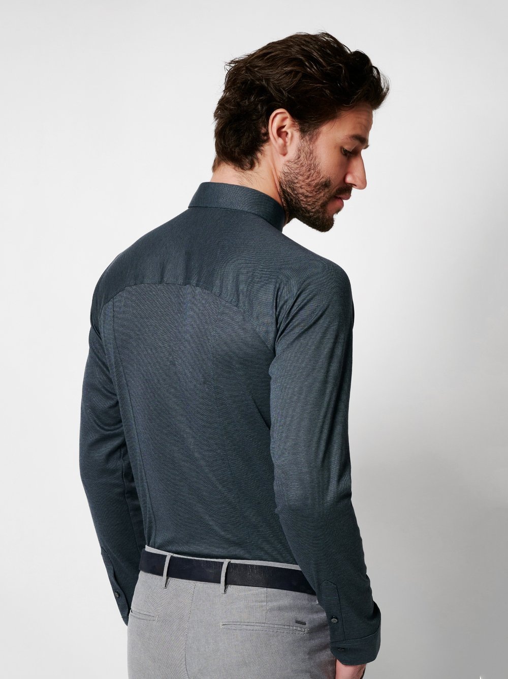 DESOTO Langarmhemd "Casual Kent 1/1", Mit Rundhalsausschnitt günstig online kaufen