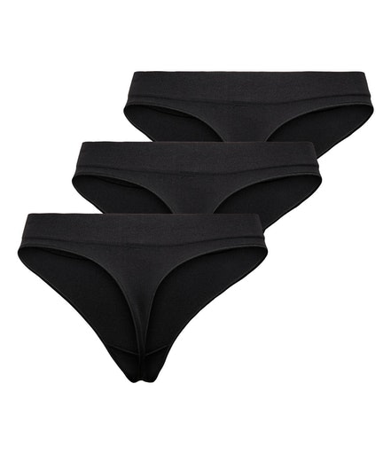 T-String THONG »ONLVICKY 3-PK ONLY S-LESS | 3 BAUR (Packung, RIB NOOS«, St.)