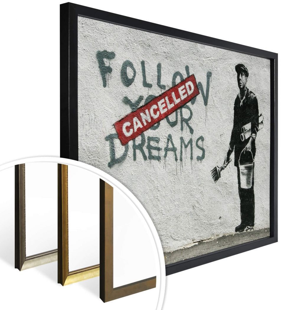 Schriftzug, Bild, | Bilder Follow »Graffiti bestellen your Poster Wandposter dreams«, BAUR Wall-Art (1 St.), Wandbild, Poster,