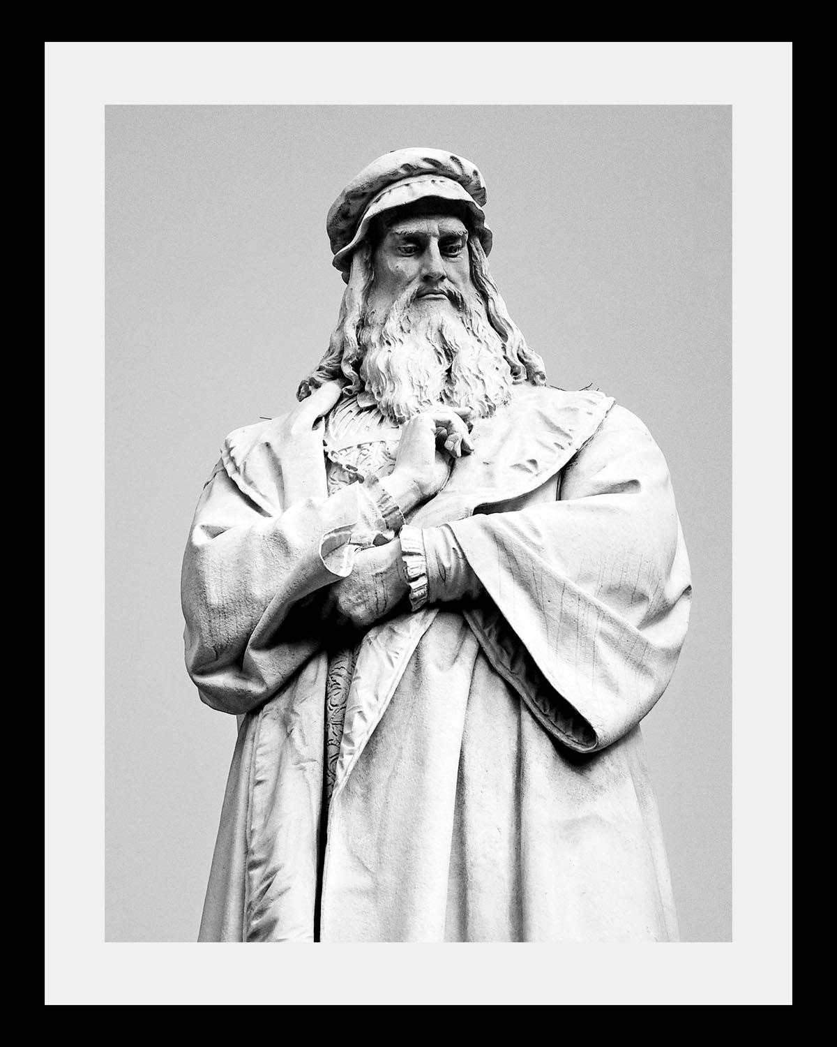 queence Bild »Denkmal«, Schwarz-Weiß-Historische Persönlichkeiten-Religion-Kunst-Gottes Bilder, HD Premium Poster-Druck inkl. Holzrahmen