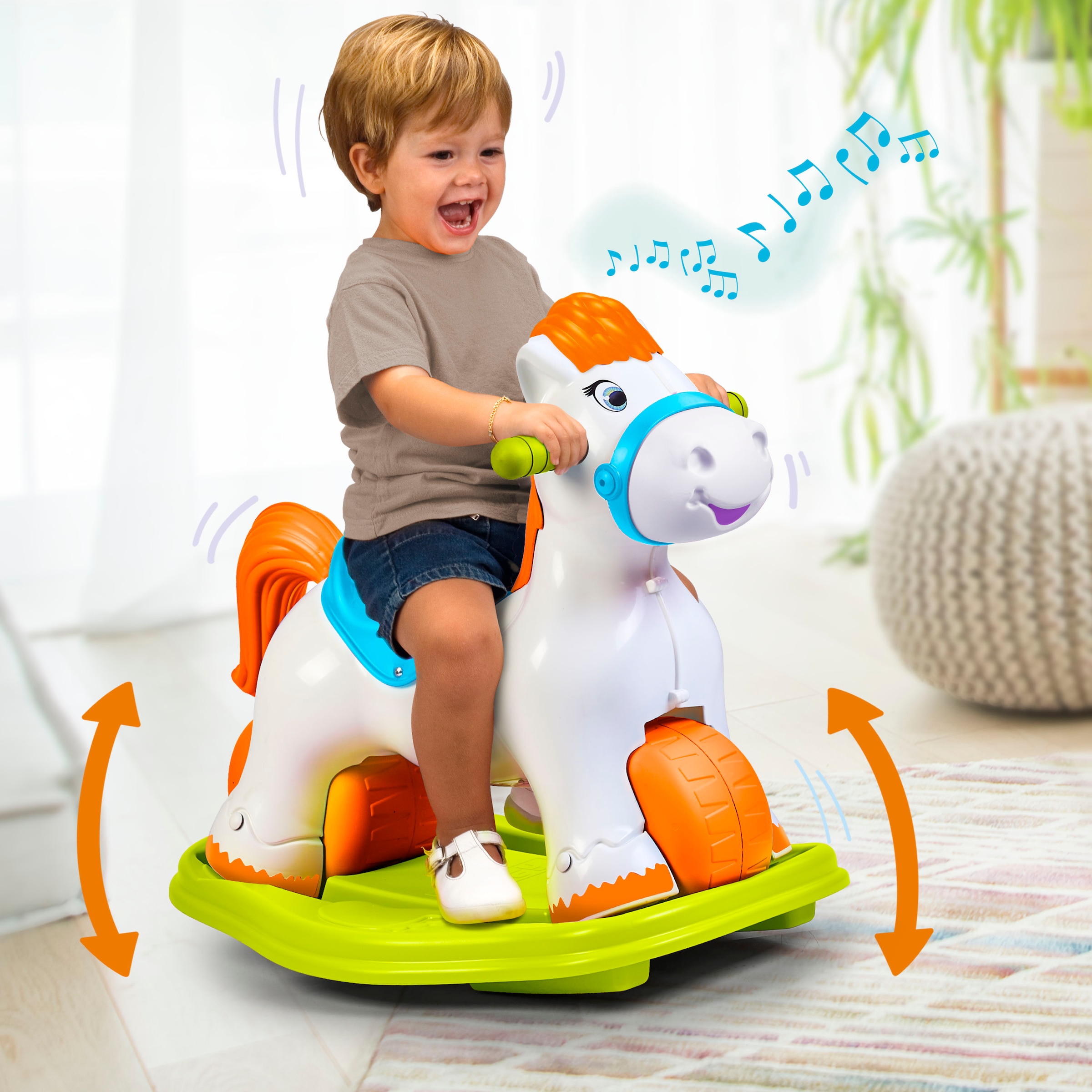 Feber® Schaukelpferd »Ponyferber 2in1«, mit Licht- und Soundeffekt; Made in Europe