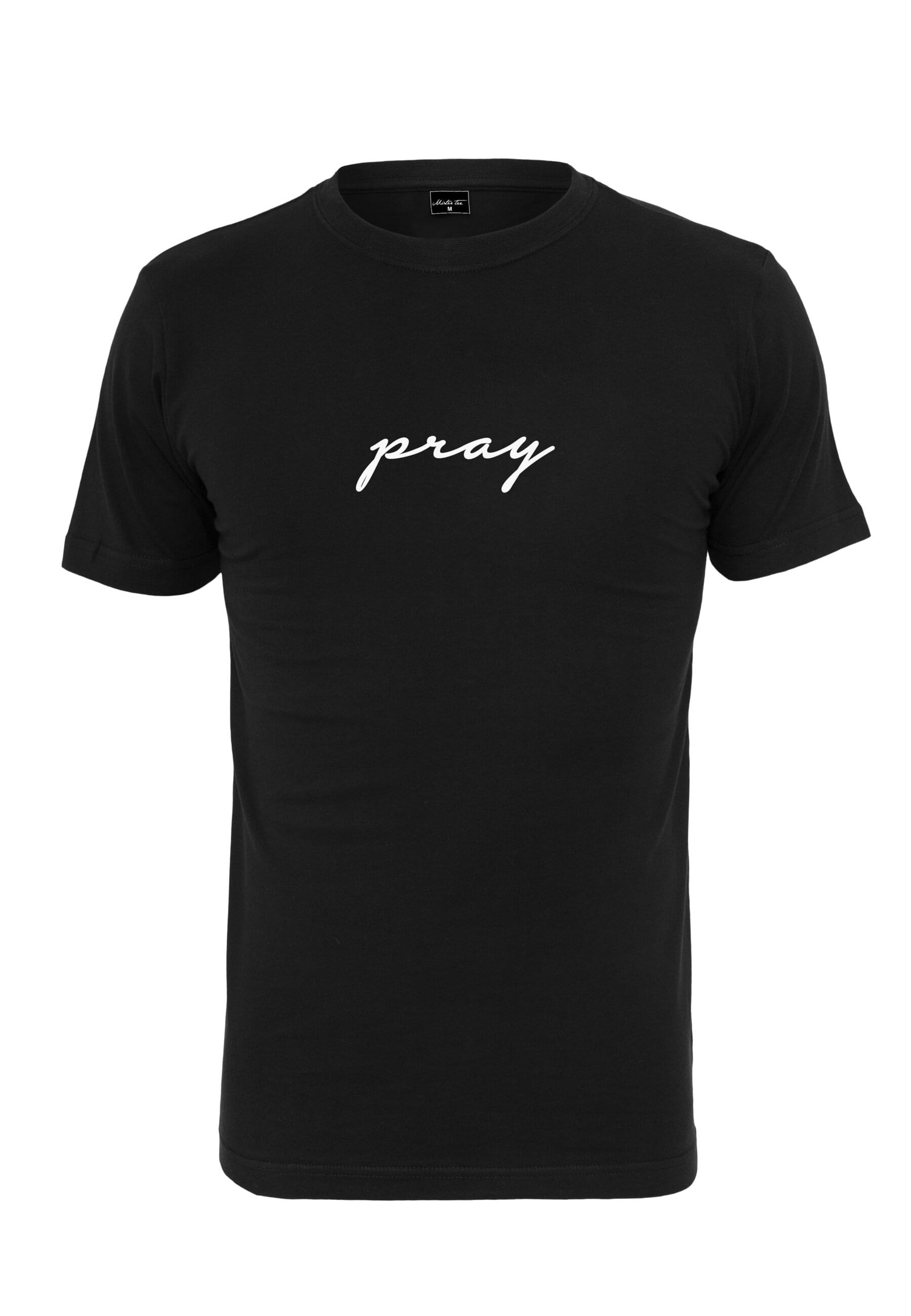 MisterTee T-Shirt "MisterTee Herren Pray EMB Tee"