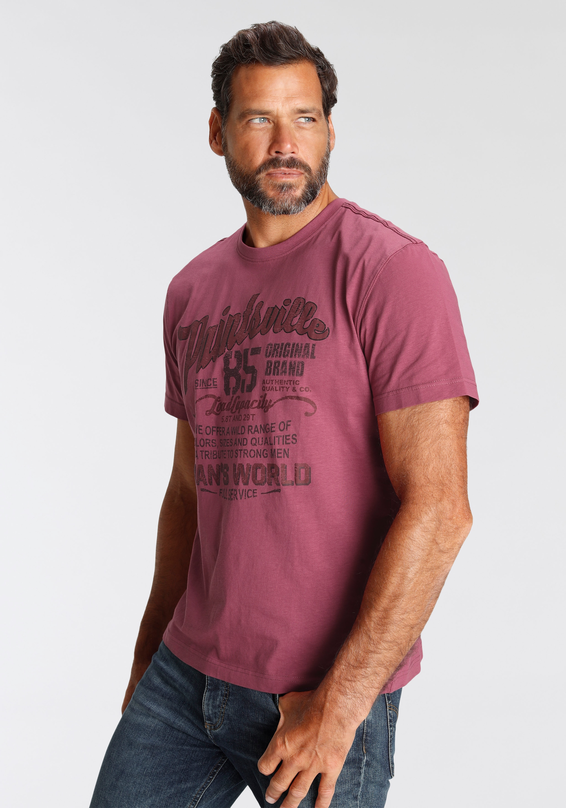 Man\'s World T-Shirt, mit Print ▷ kaufen | BAUR