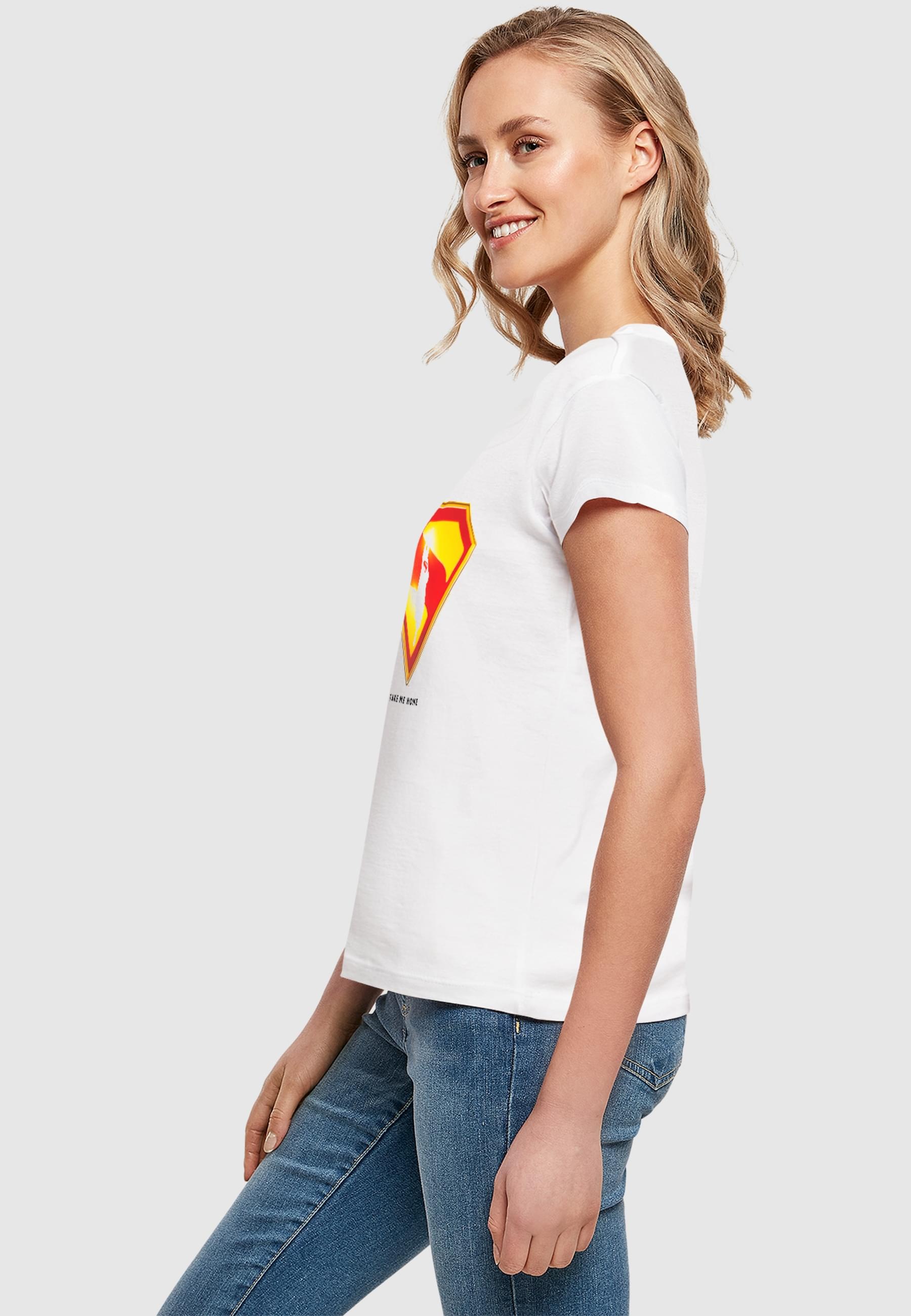 ABSOLUTE CULT T-Shirt »ABSOLUTE CULT Ladies Superman Logo Take Me Home Box Tee«, (1 tlg.)