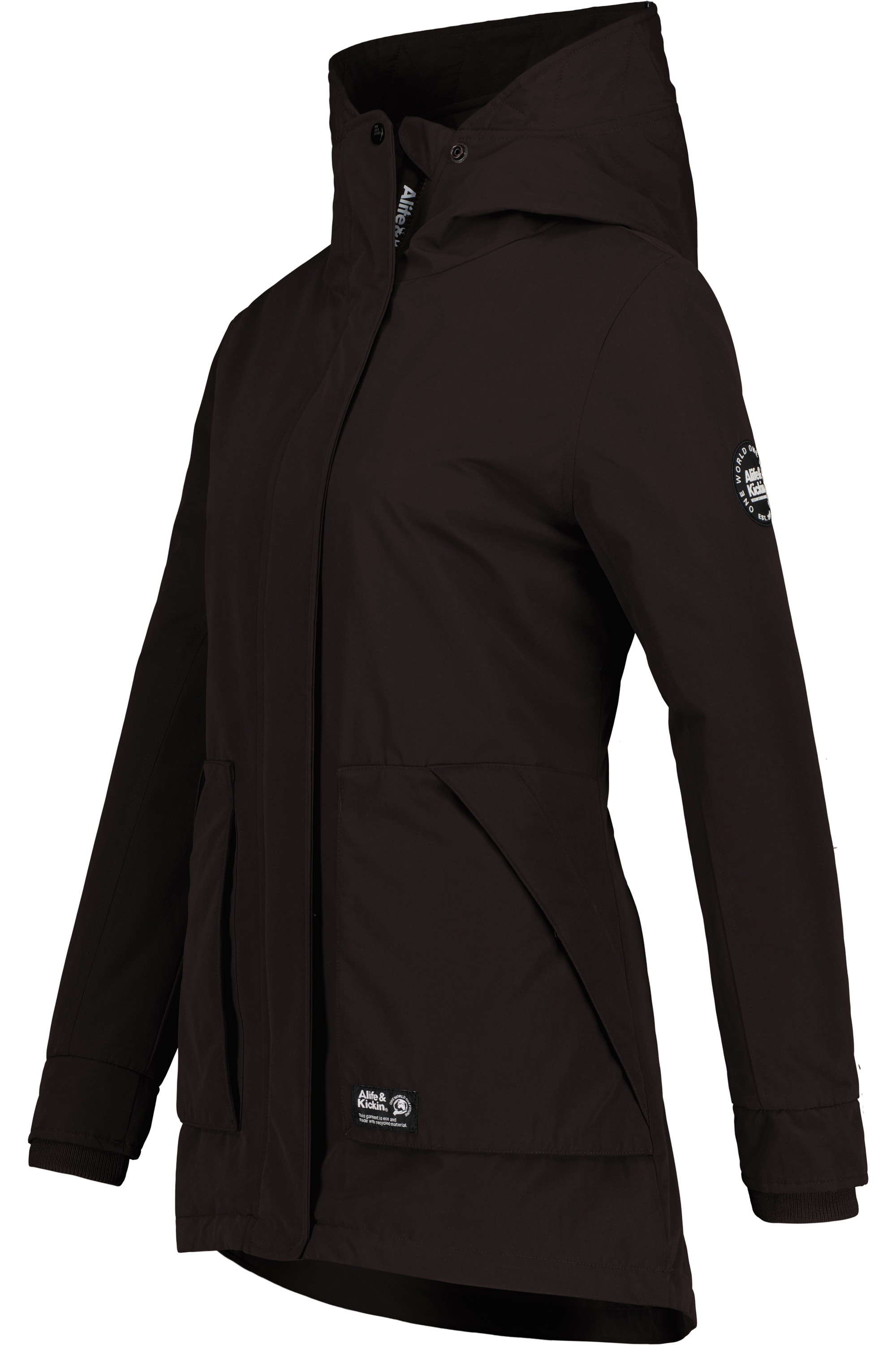 Alife & Kickin Winterjacke »Damen FloraAK A«, mit Kapuze, Gefütterte Winterjacke mit kuscheligem Innenfell und großer Kapuze