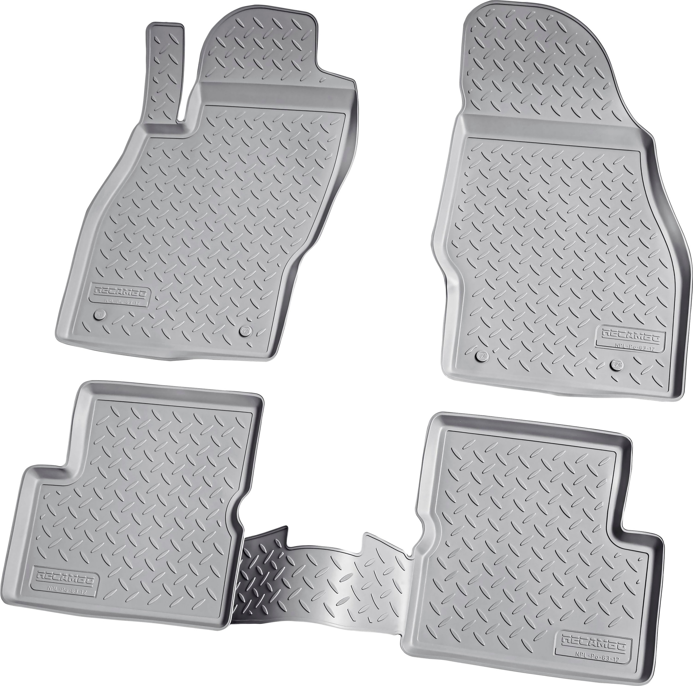 RECAMBO Passform-Fußmatten »CustomComforts«, Opel, Corsa, (Set, 4 St.), D  Corsa E 2006 - 2019, perfekte Passform günstig | BAUR