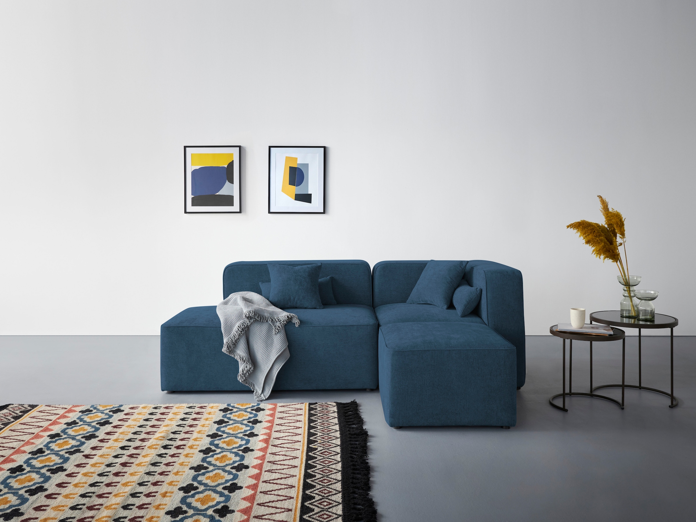 Home affaire Ecksofa "Sundstrup L-Form" Modulserie, individuelle Zusammenst günstig online kaufen