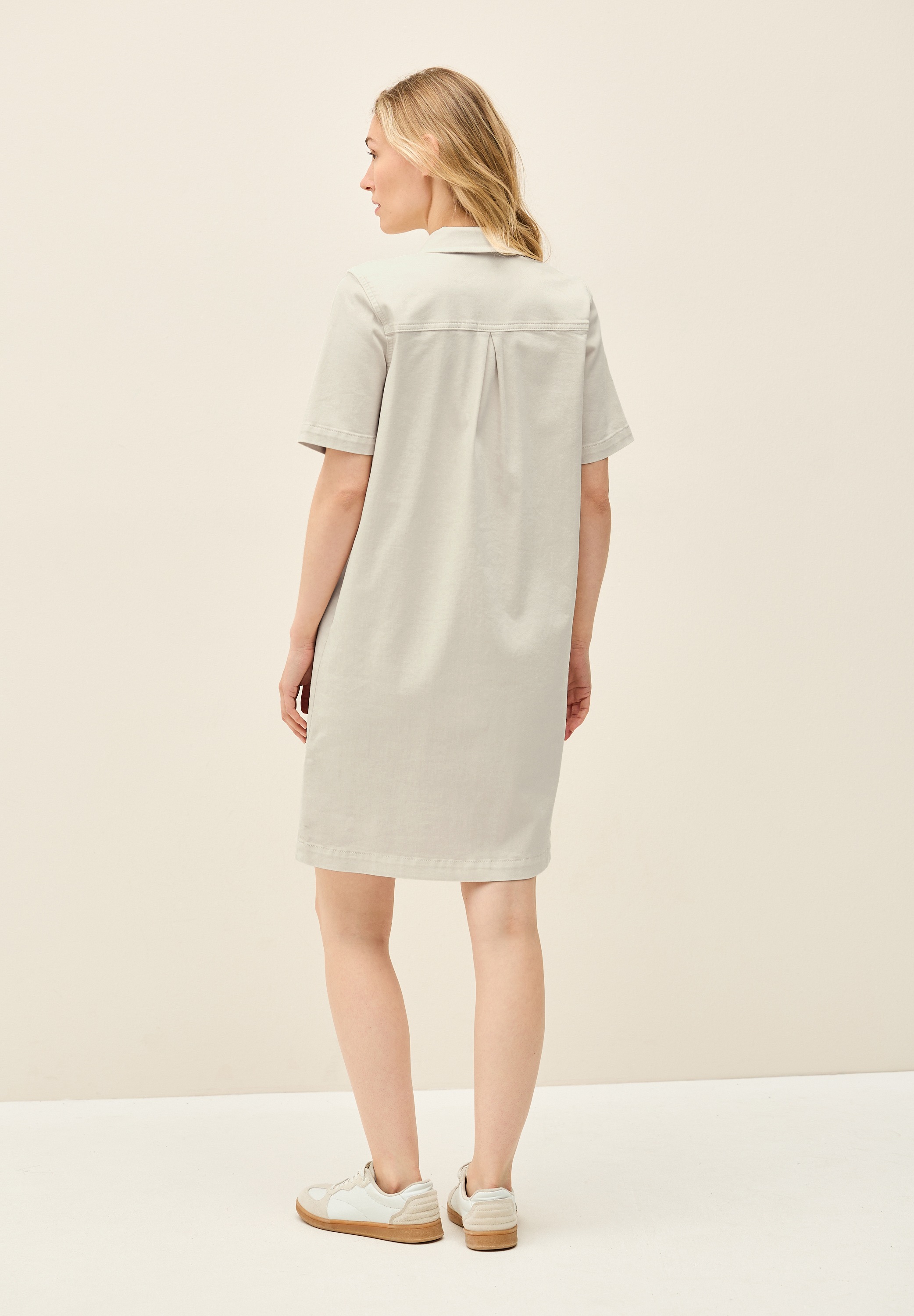 Cecil Jeanskleid Brusttasche knielang günstig online kaufen