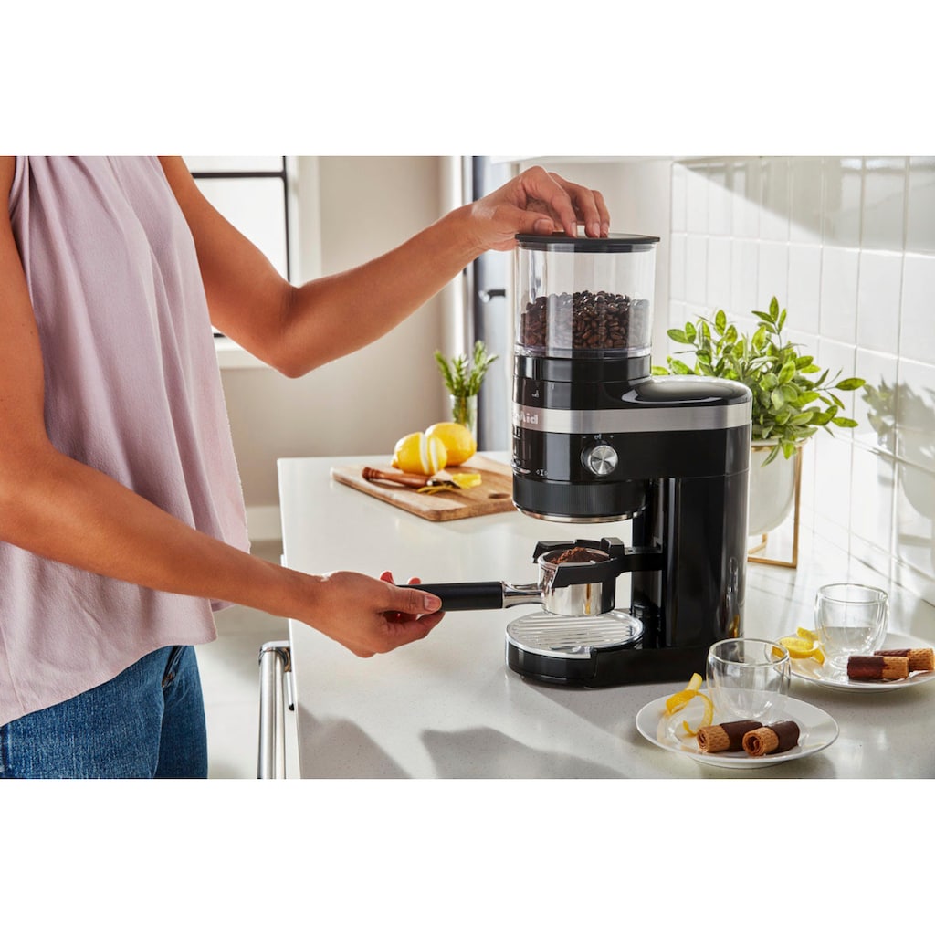 KitchenAid Kaffeemühle »5KCG8433EOB«, 150 W, Kegelmahlwerk, 340 g Bohnenbehälter