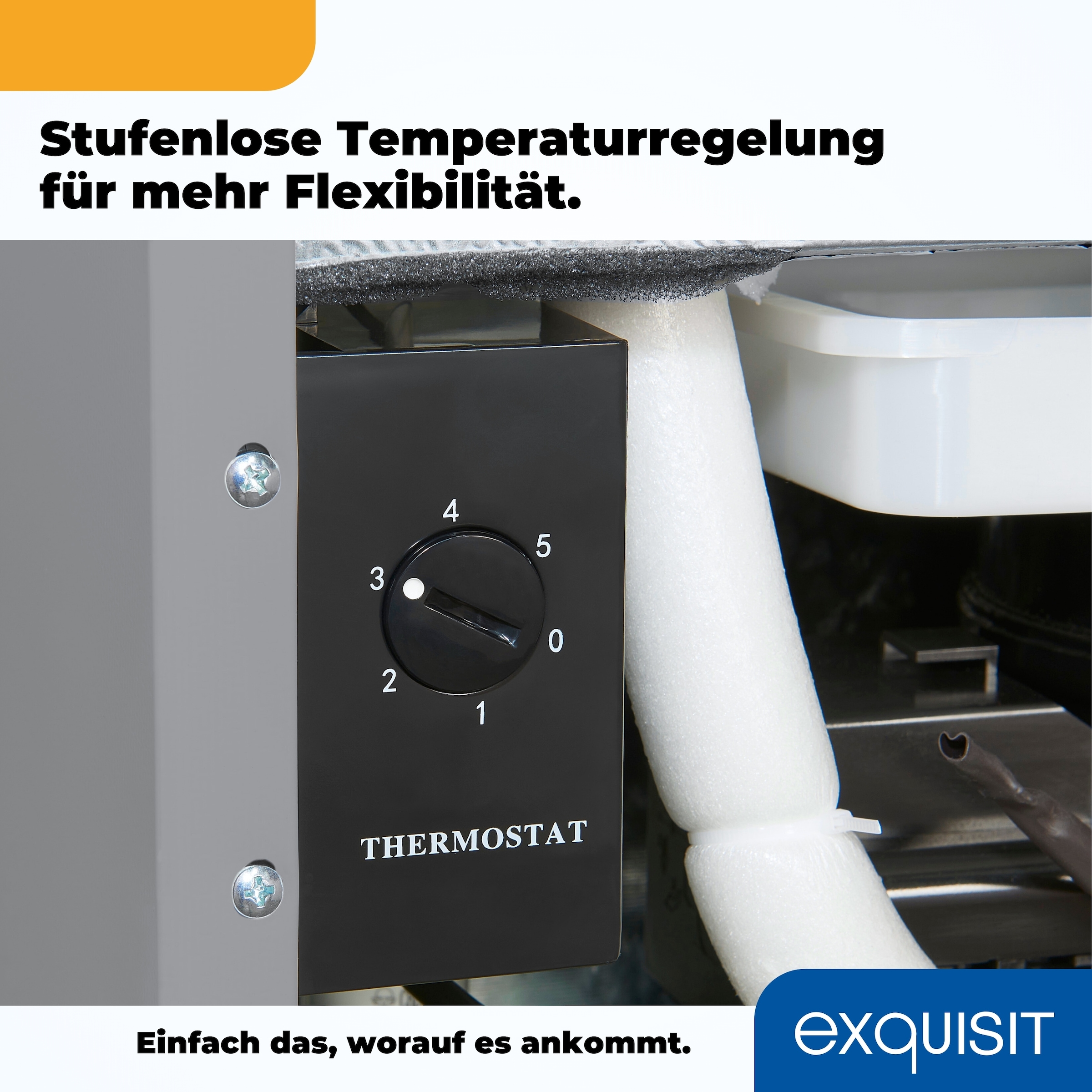 exquisit Kühlschrank »KB05-V-040E inoxlook«