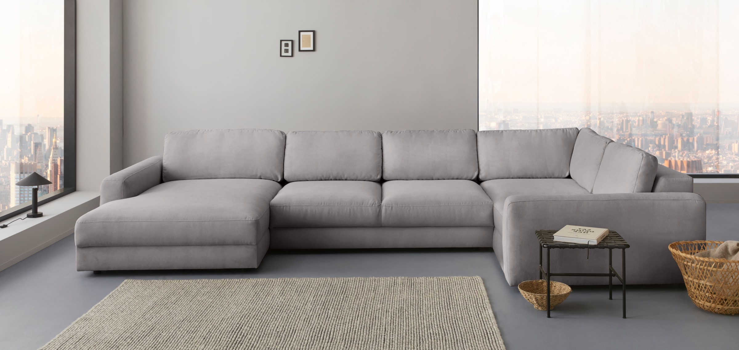Places of Style Wohnlandschaft "Bloomfield, Mega Polsterprogramm, Breite 40 günstig online kaufen