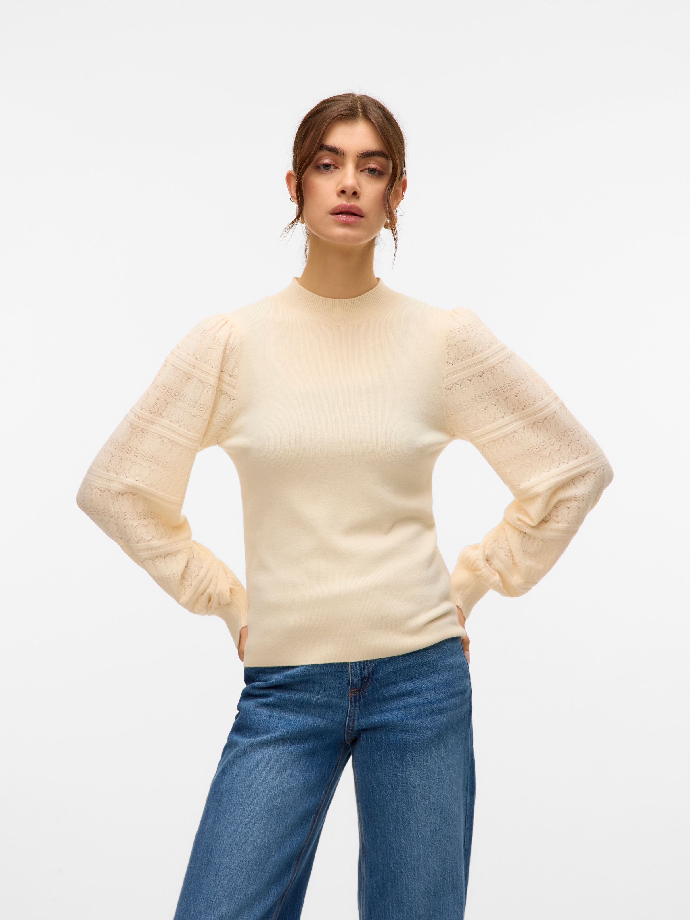 Vero Moda Strickpullover "VMNEWLIMONE LS HIGHNECK PULLOVER BOO" günstig online kaufen