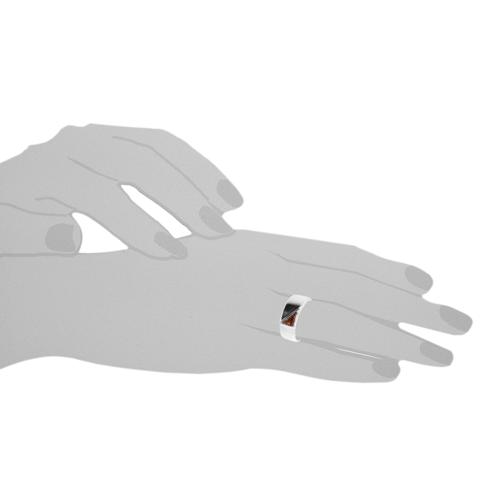 OSTSEE-SCHMUCK Fingerring »- Karla - Silber 925/000 - Bernstein«