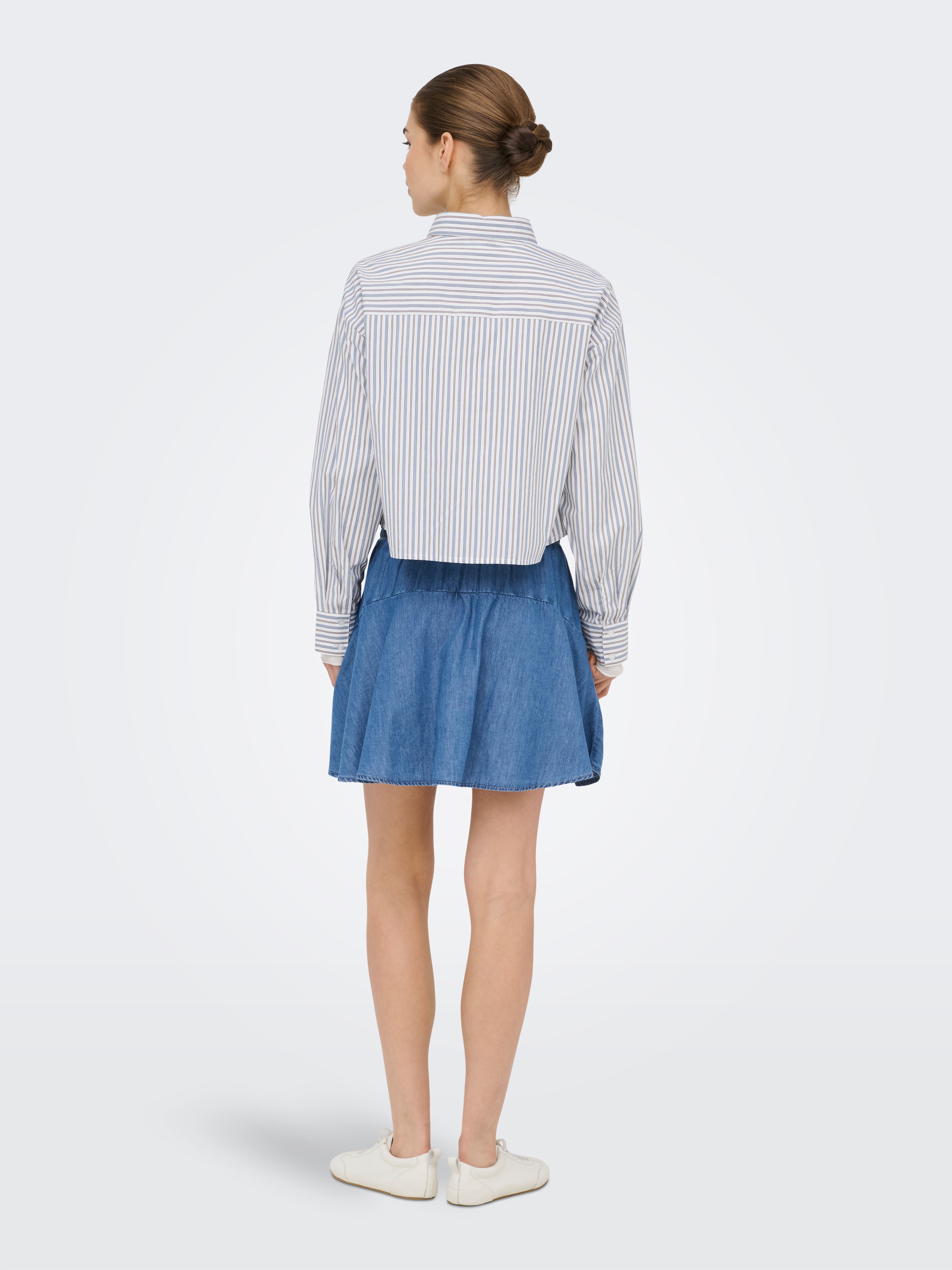 ONLY Hosenrock »ONLBEA ELAS STRING CUT SKORT DNM« Baumwollmischung