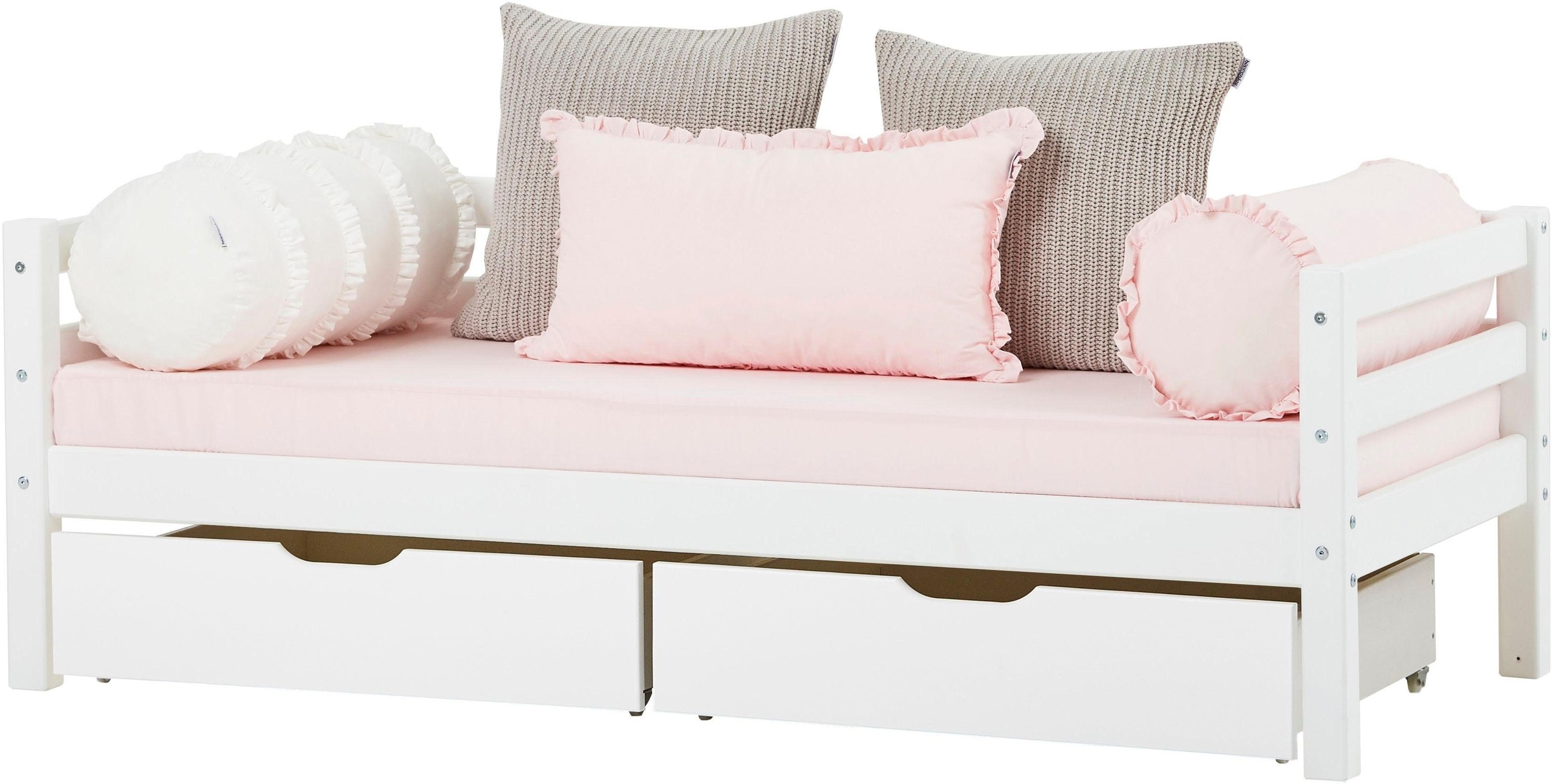 Hoppekids Einzelbett BASIC, (Set, 2 St., Bett und Matratzen)