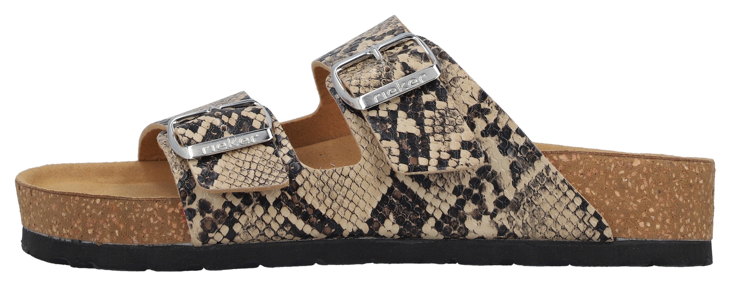 Rieker Pantolette  Sommerschuh, Strandschuh, Hausschuh mit verstellbaren Schnallen