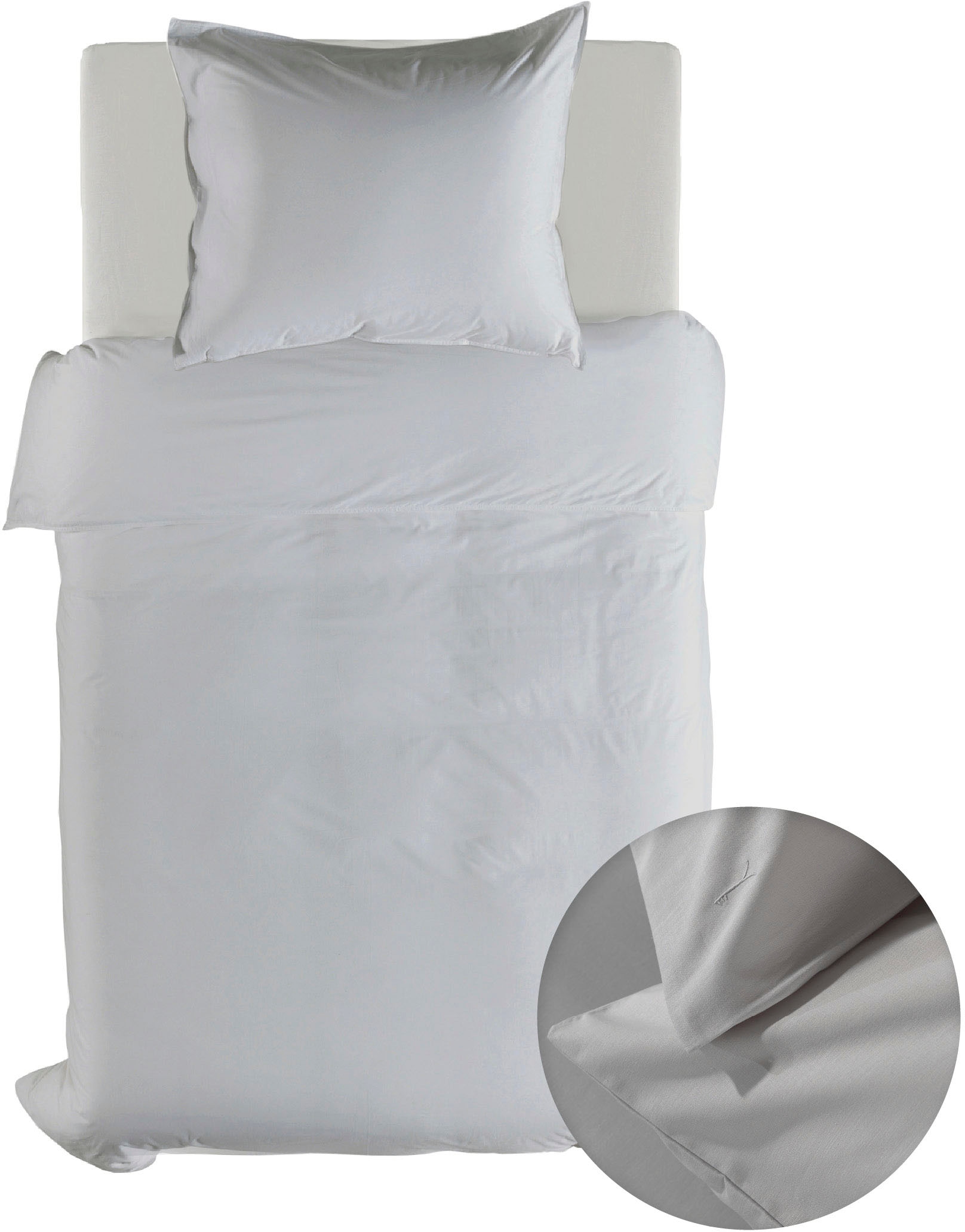 YELLOW Bettwäsche "Suite-Casablanca" 2 Stk. tlg. Uni, 100% Baumwolle ab 135 günstig online kaufen