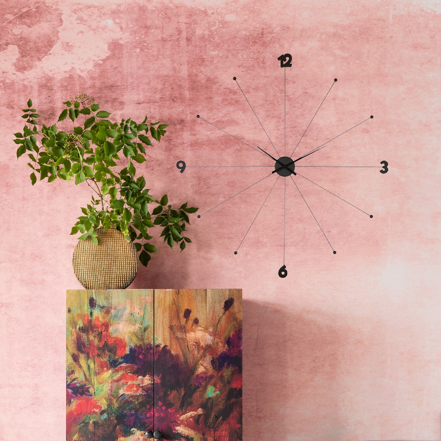 Kare Design Wanduhr "Wanduhr Like Umbrella Black" günstig online kaufen