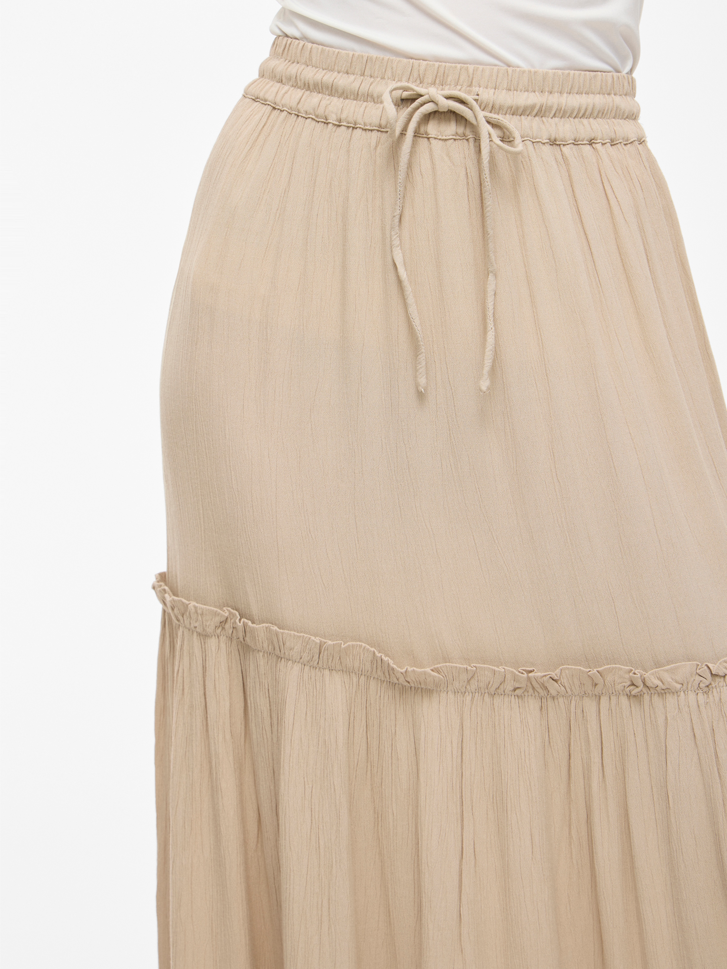 Vila Maxirock »VIMESA HW MAXI SKIRT - NOOS« mit Rüschen