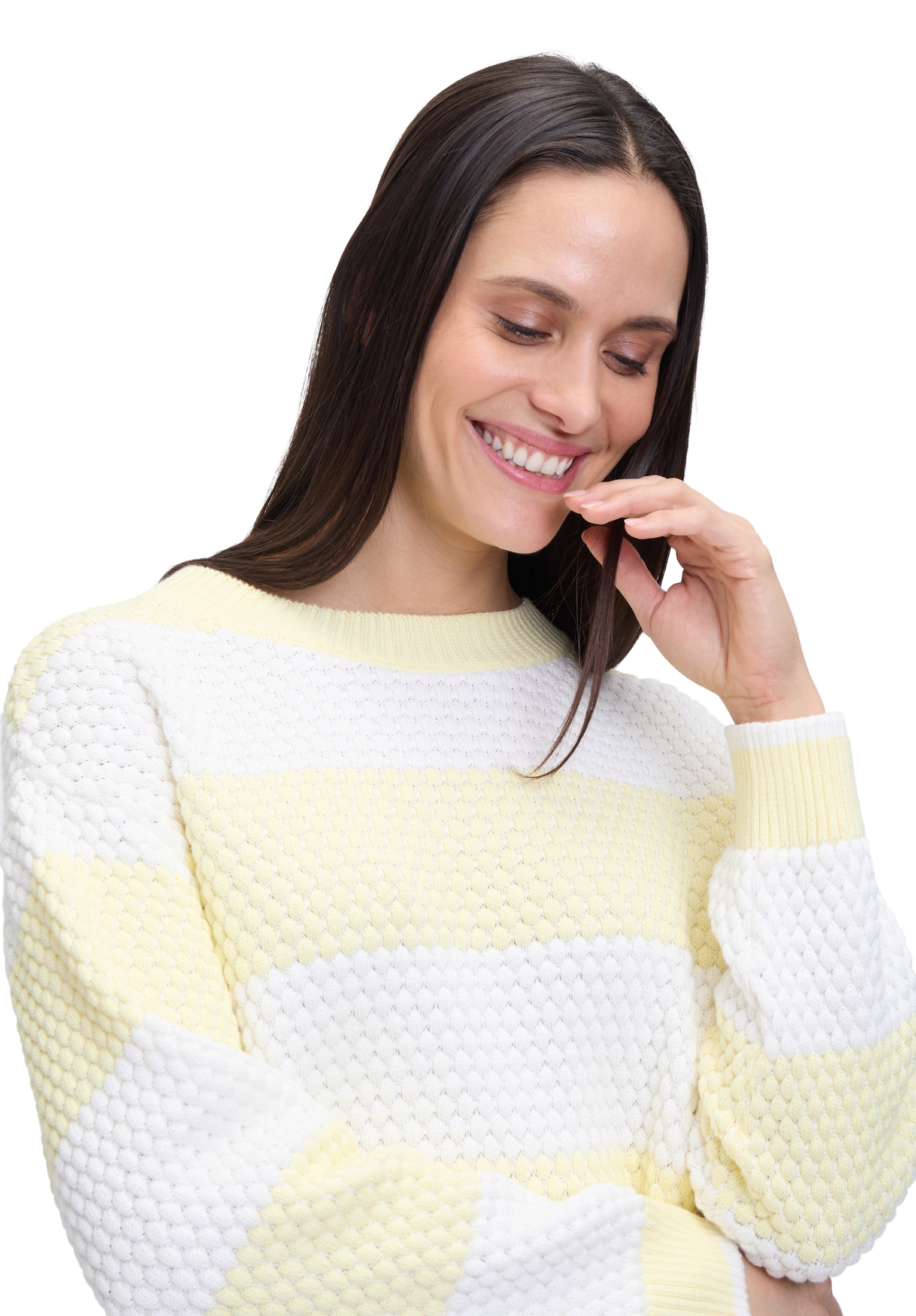 Betty&Co Strickpullover »Betty & Co Strickpullover mit Struktur«, (1 tlg.), Struktur