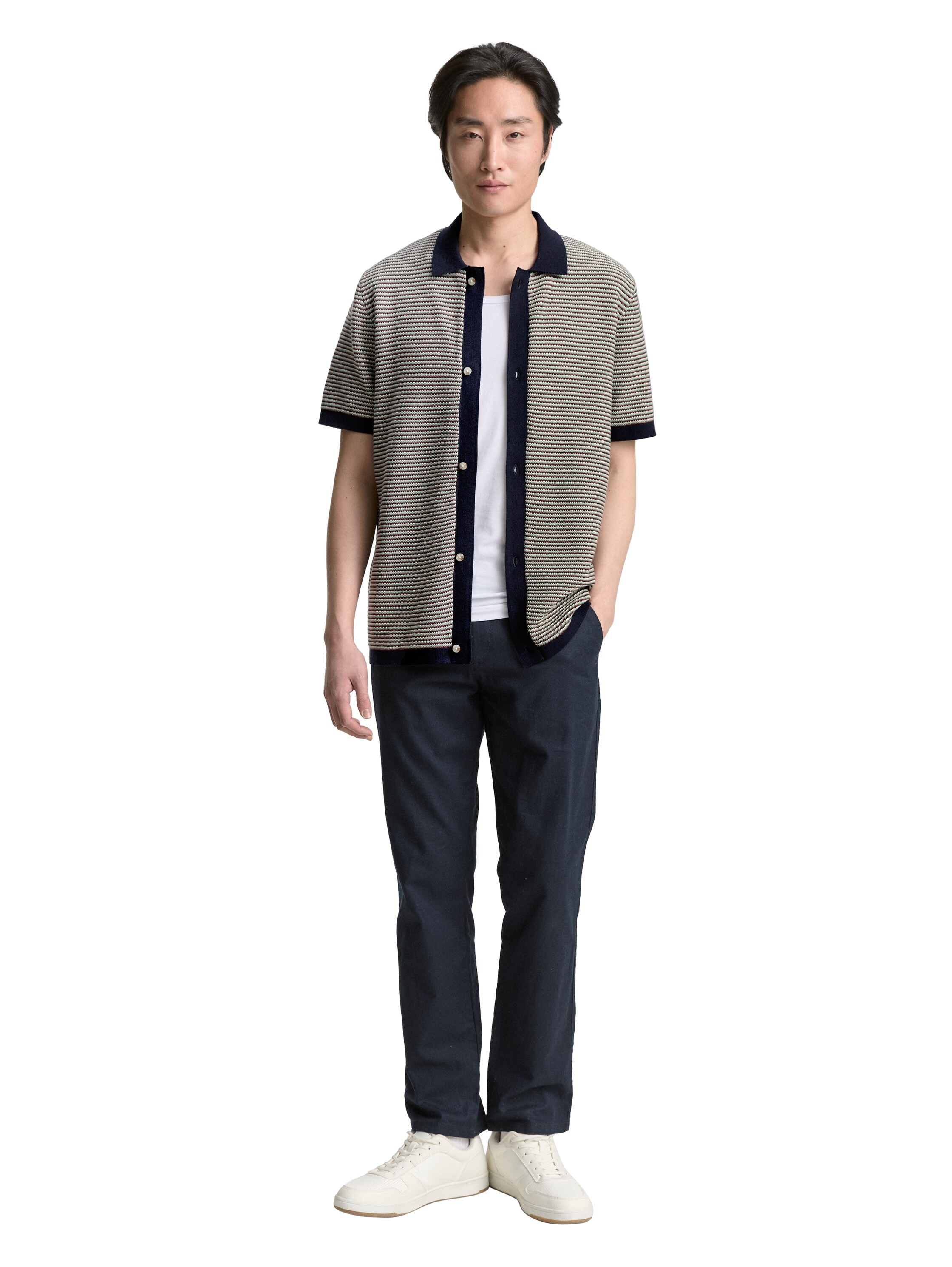 TOM TAILOR Strickjacke, mit Streifenmuster