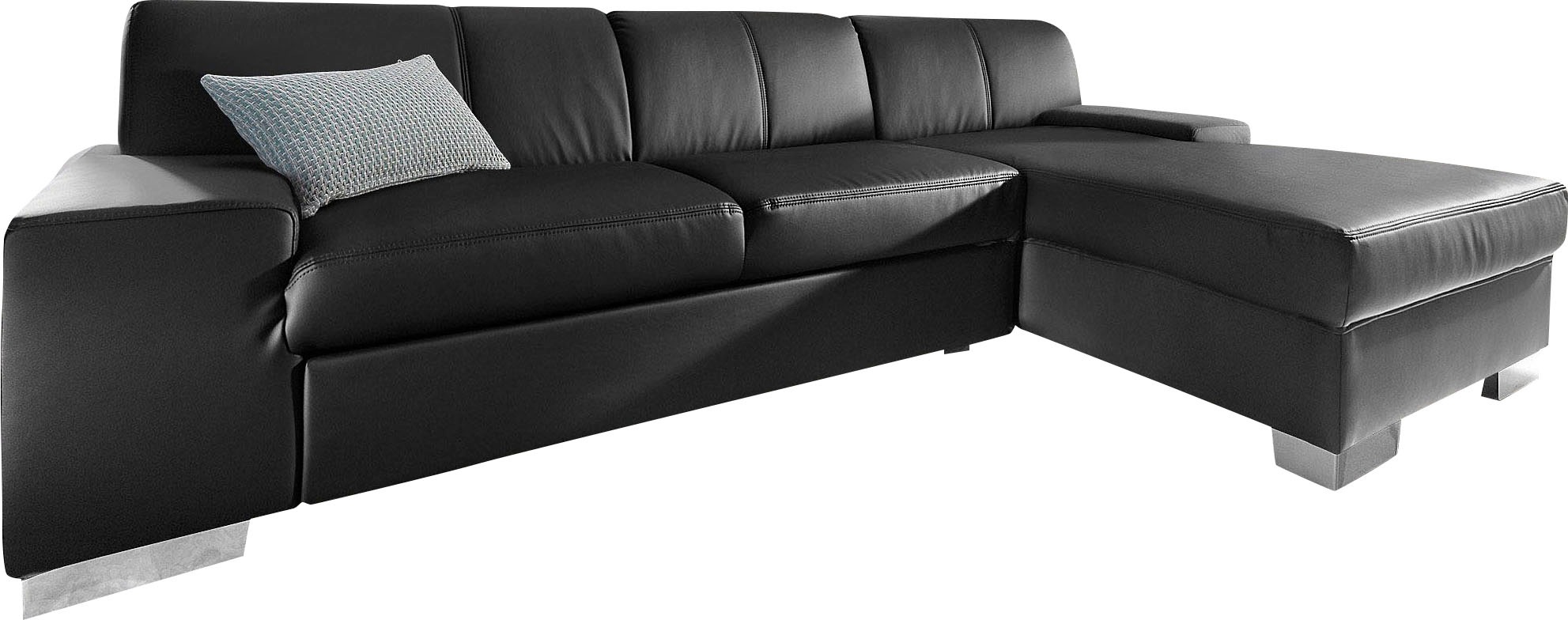 DOMO collection Ecksofa »Star, zeitlose Formensprache, elegante Optik, L-Form«, wahlweise mit Bettfunktion