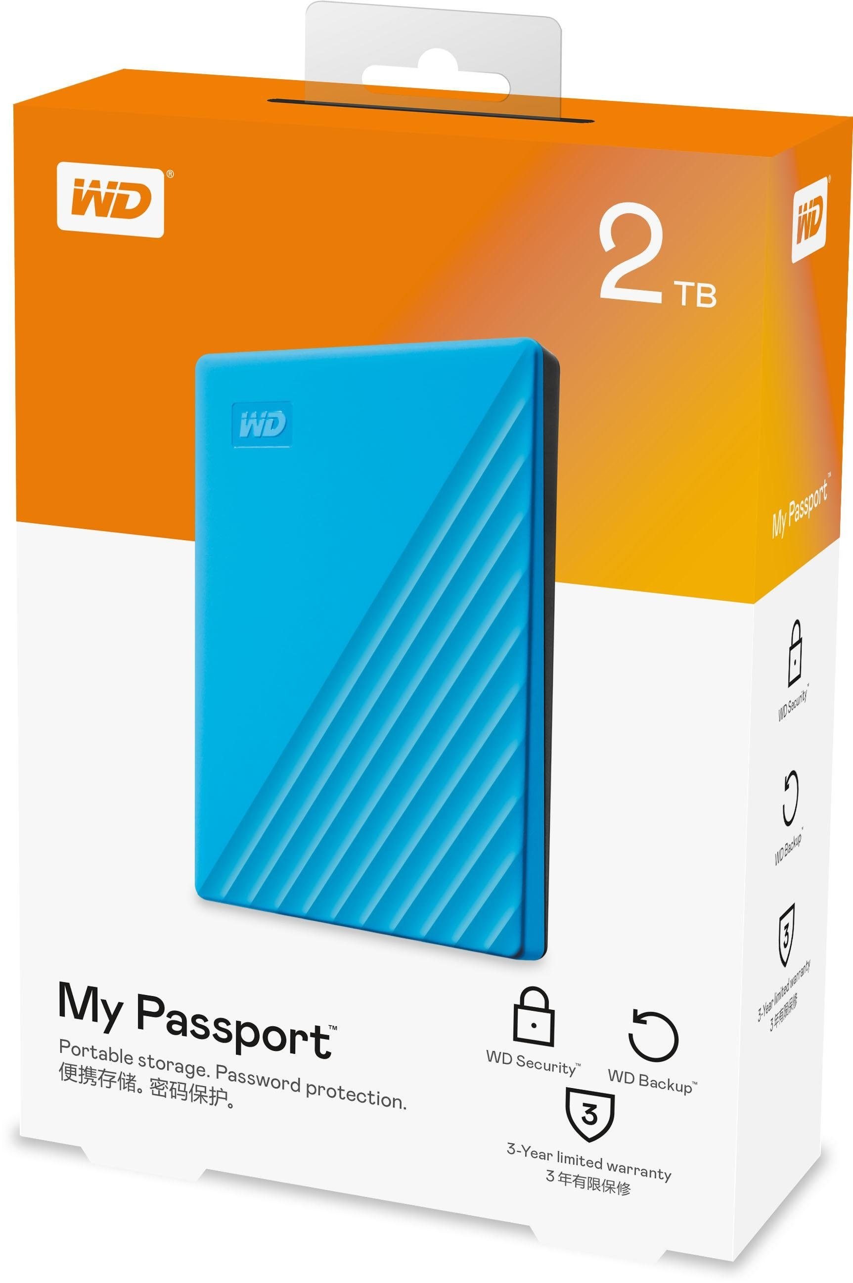 WD externe HDD-Festplatte »My Passport«, Anschluss USB 3.2 Gen-1