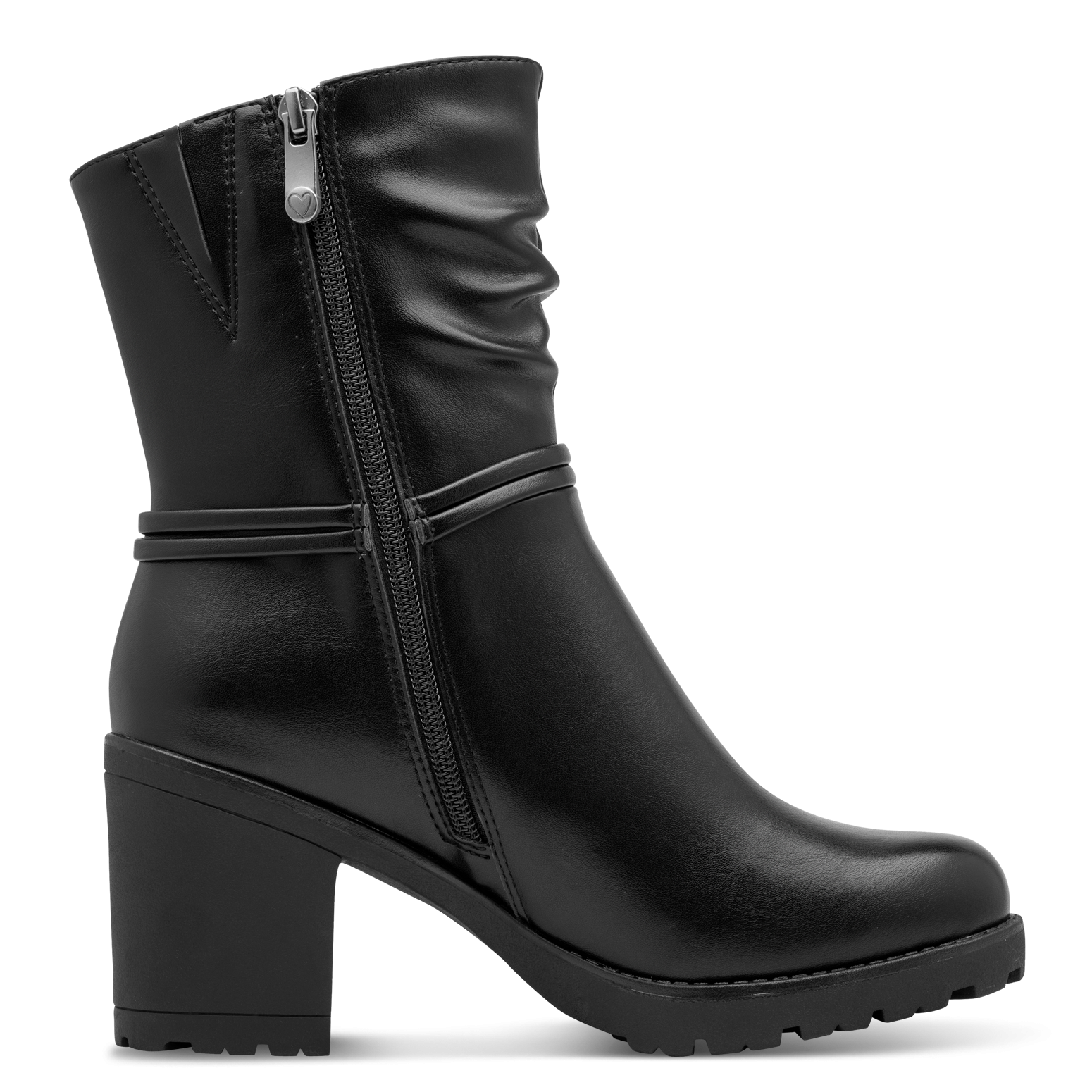 MARCO TOZZI Stiefelette  Blockabsatz, Boots mit Bändern und Schmuckelement