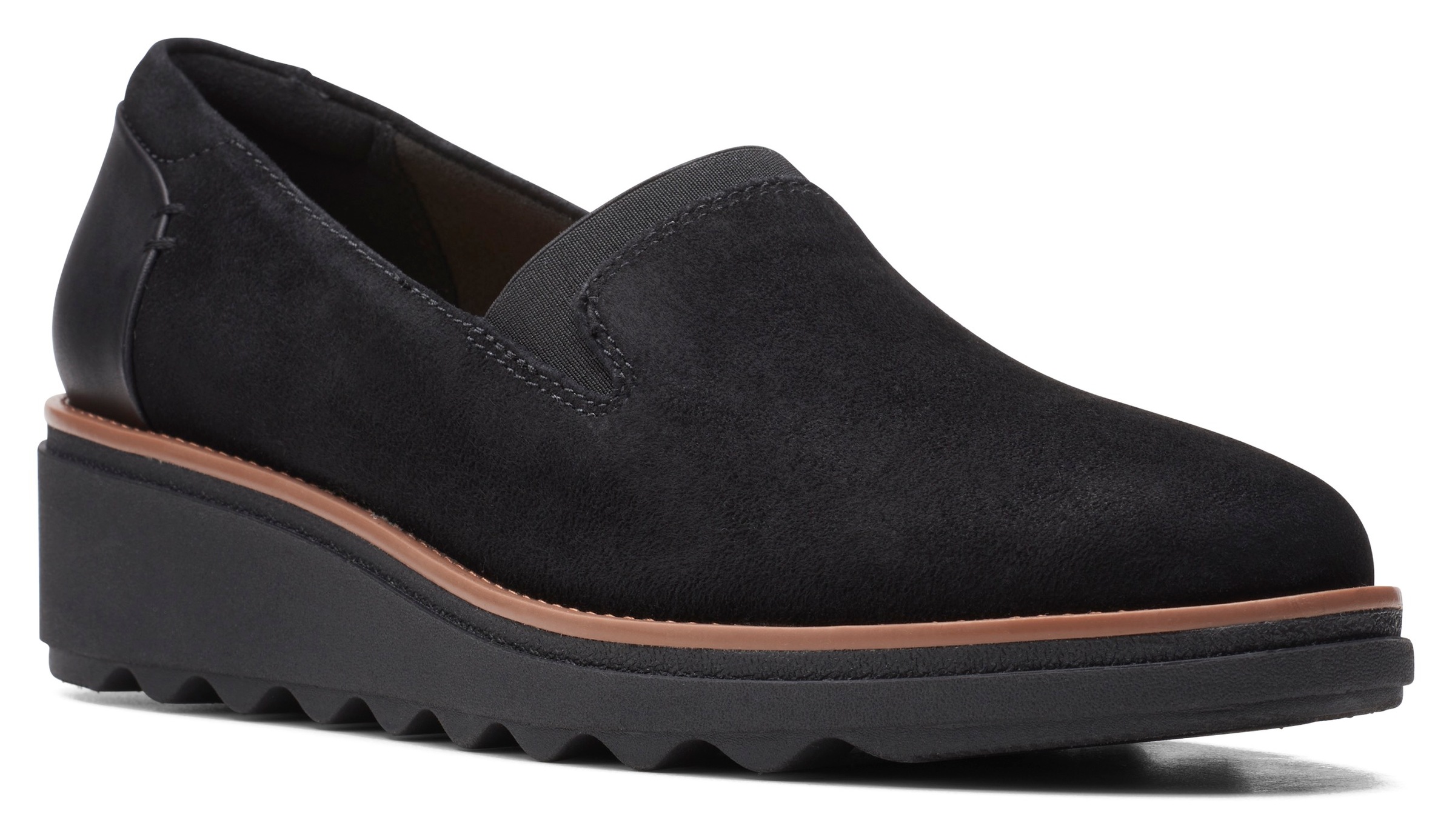 Clarks Slipper »Sharon Dolly«, Loafer, Slipper mit Keilabsatz