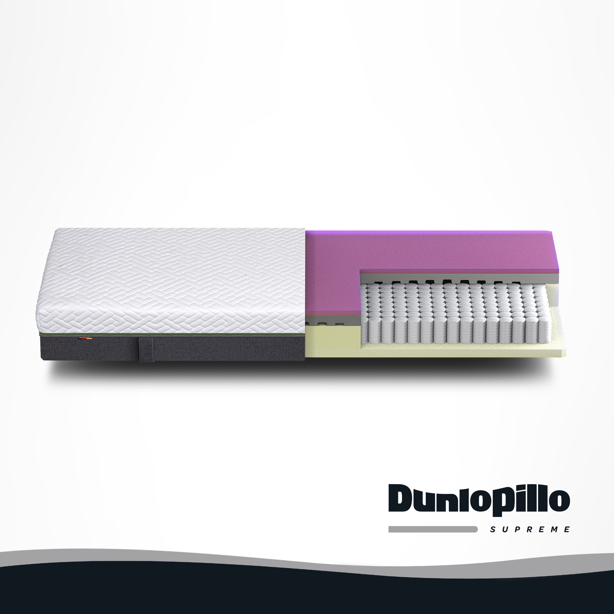 Dunlopillo Taschenfederkernmatratze »Dunlopillo Supreme T« 25 cm hoch 1 Stk. tlg.