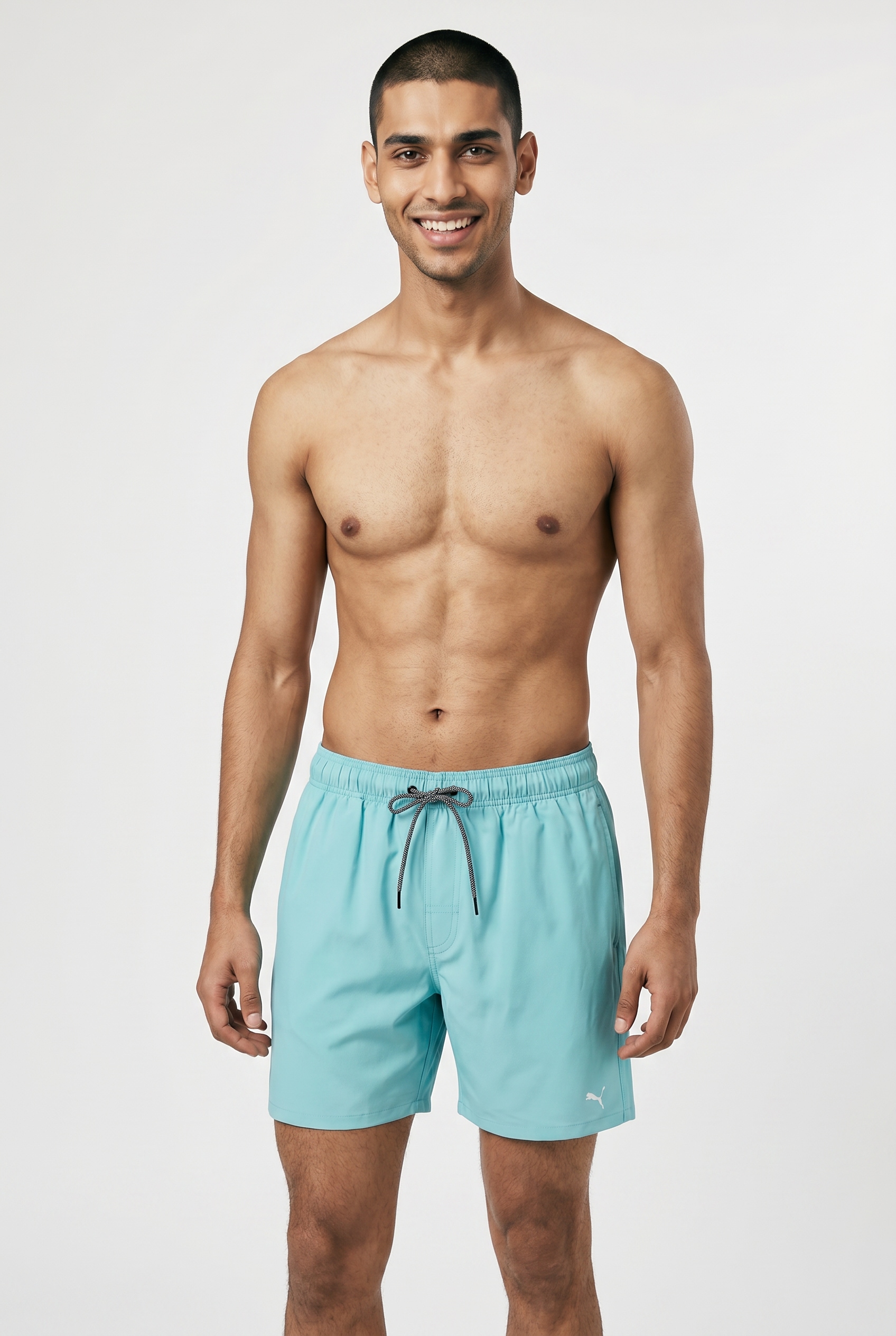 PUMA Badeshorts »PUMA SWIM MEN MID SHORTS 1P« High-Tech Reißverschluss an der Gesäßtasche, Seitentaschen