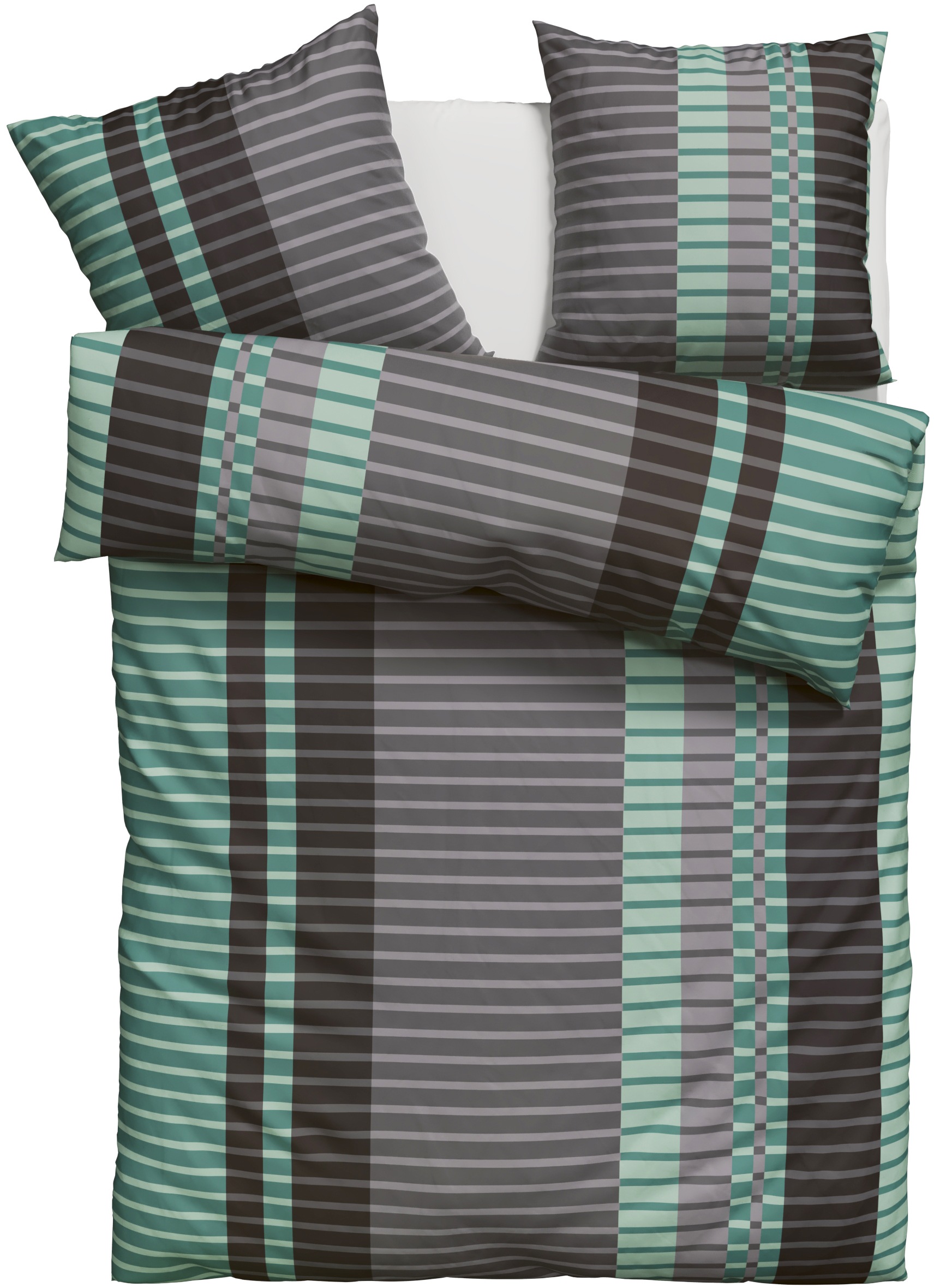 OTTO home Bettwäsche "Philine" 2 Stk. mit modernen Streifen, Bettwäsche aus günstig online kaufen