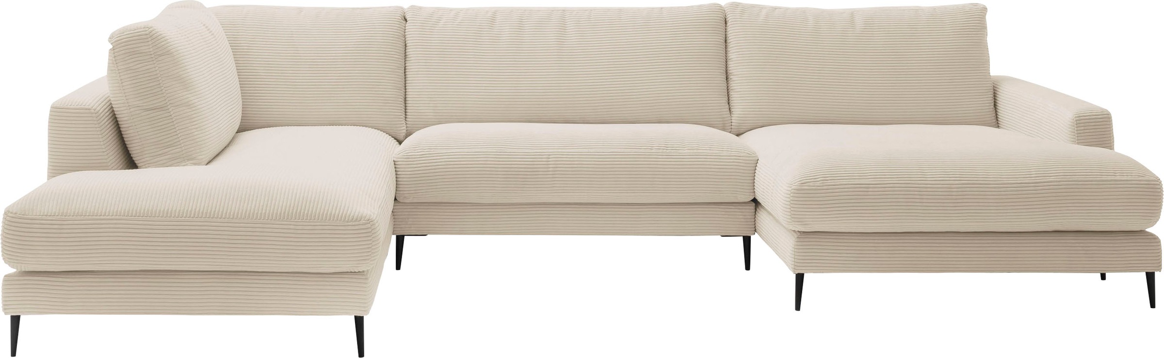 Sofa »Downtown XXL B/T/H: 341/223/84 cm Loungemöbel zum Relaxen« švelnus Sitzkomfort Cord-Bezug švelnus Sitzkomfort U-Form